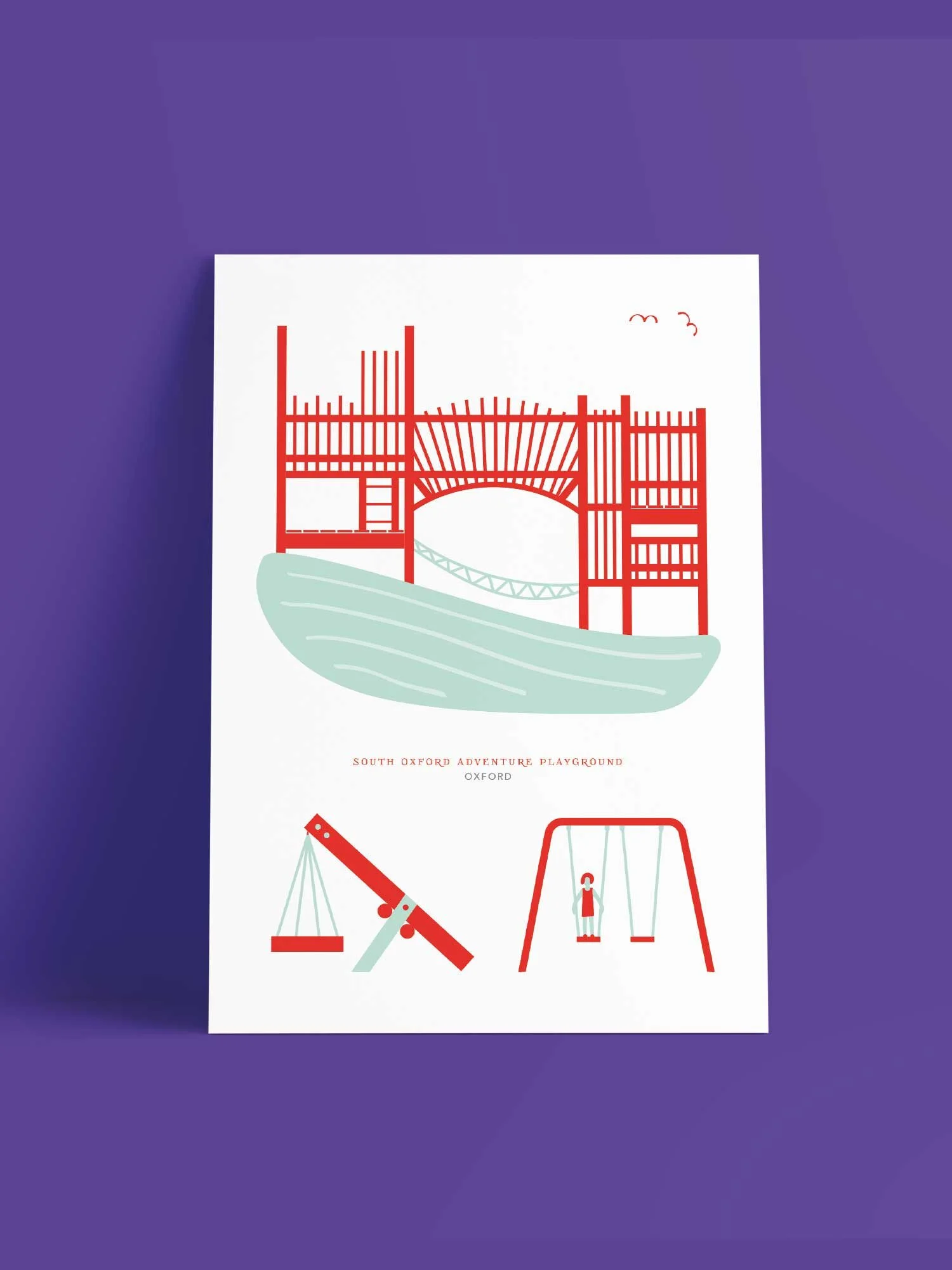 South Oxford Adventure Playground (Print and Greetings card)