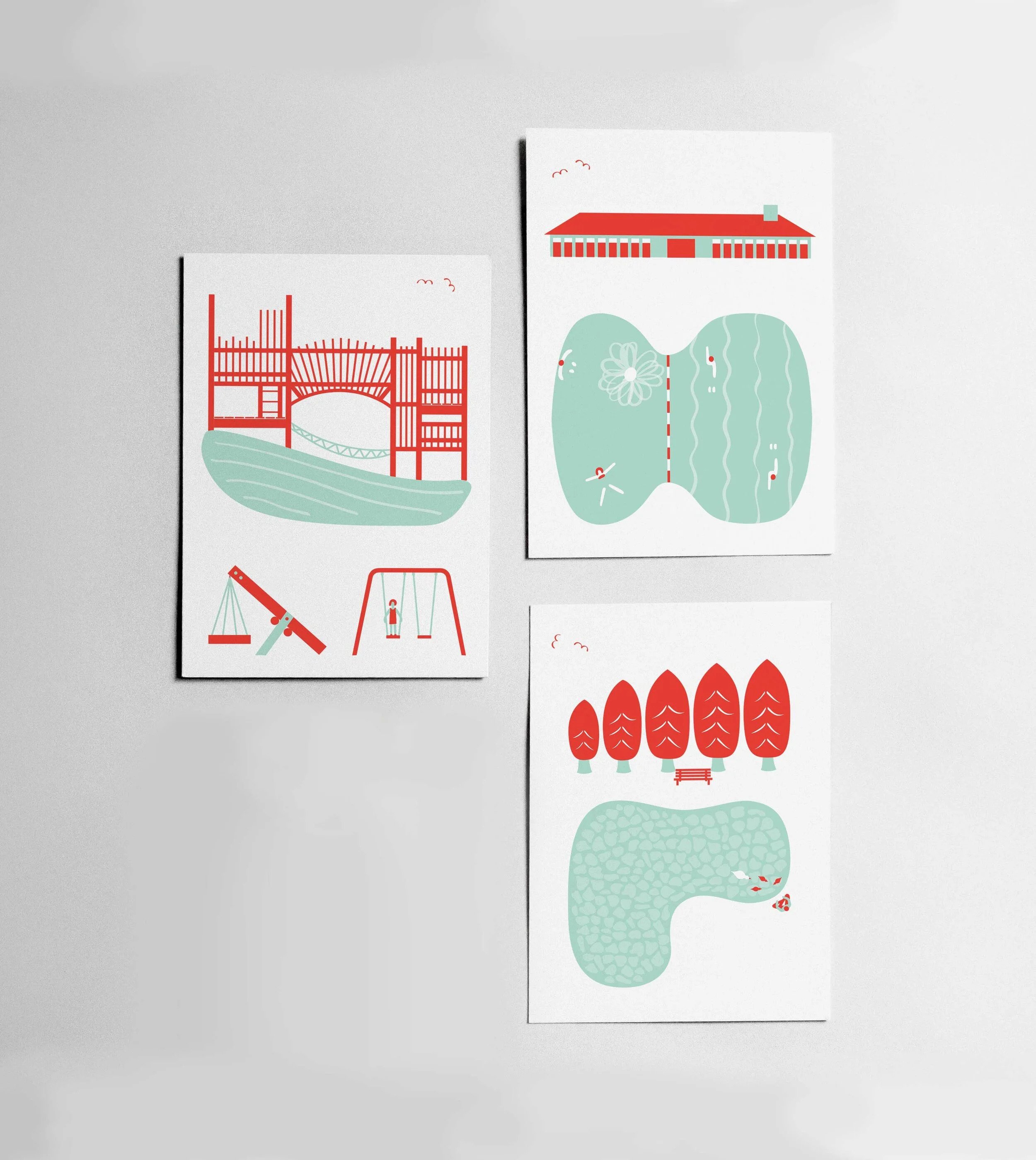 Pack of 3 South Oxford Sights (Prints and Greetings Cards)