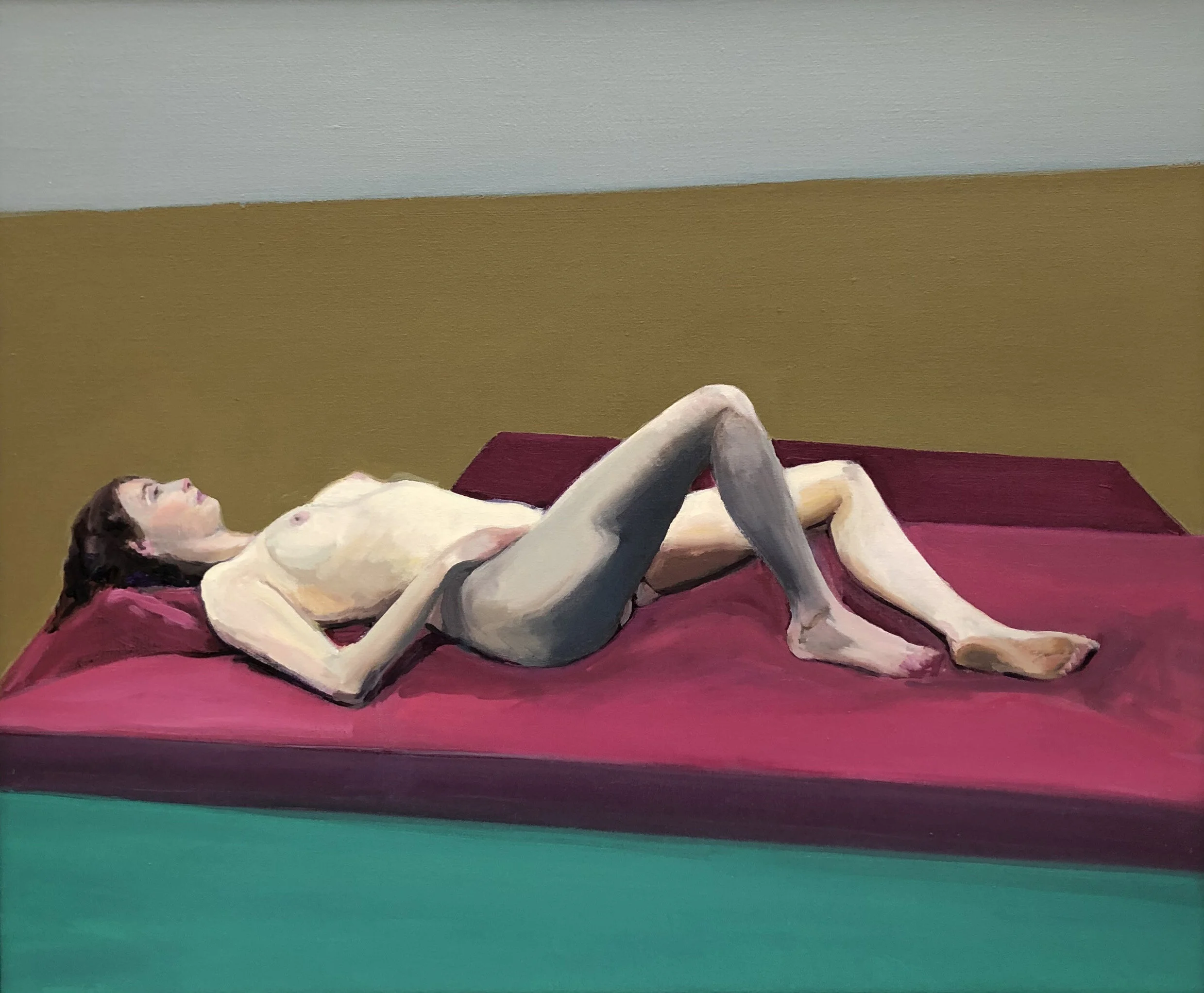 Reclining Nude on Pink