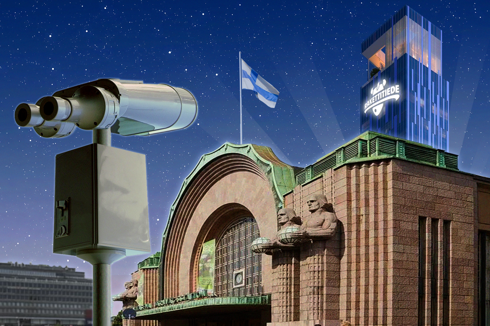 Raketti laukaistaan näköalapaikalle