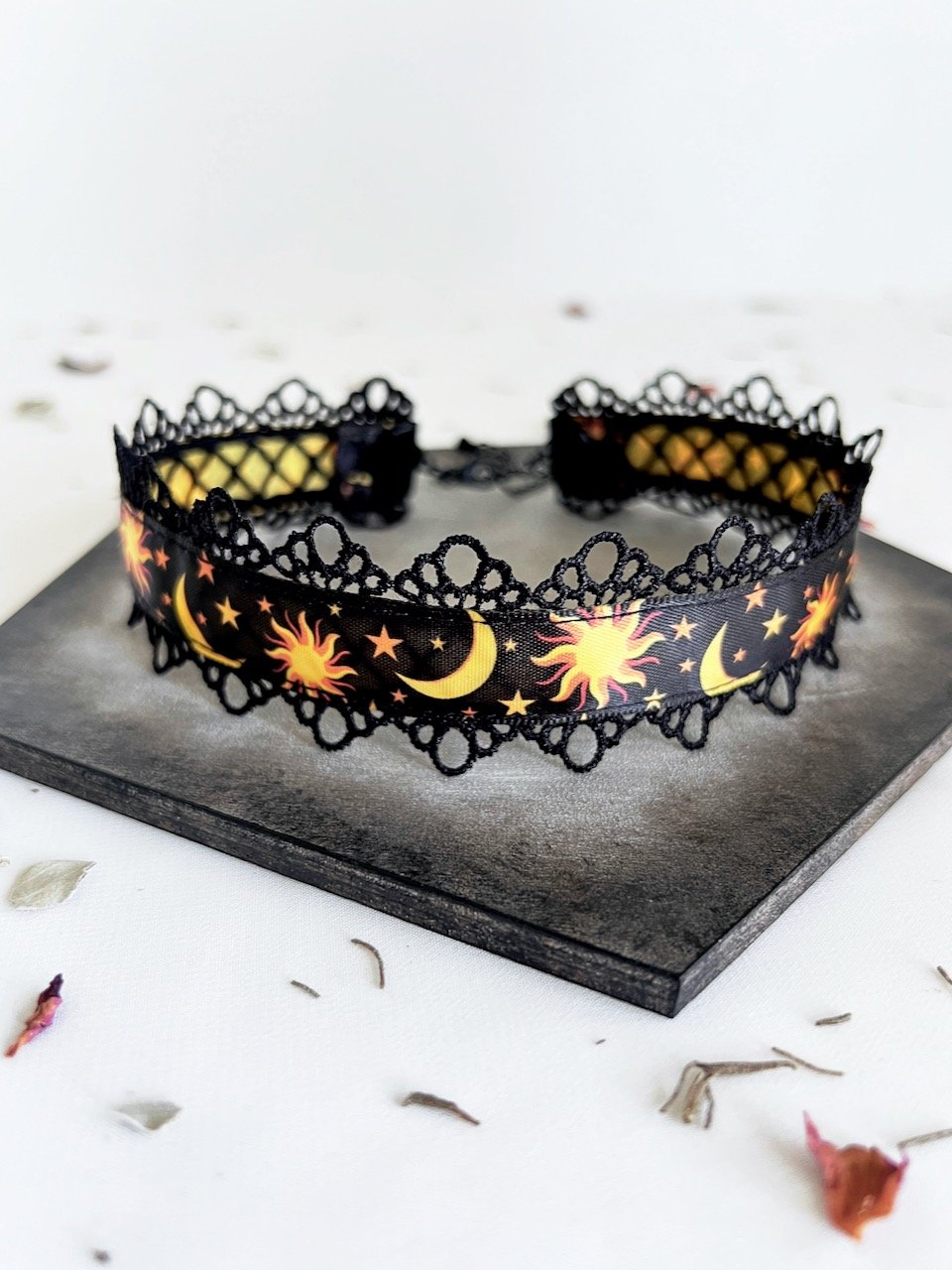 Swoon as Possible Black Lace Choker Necklace