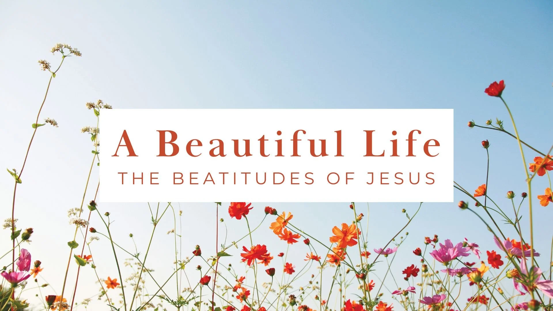 A Beautiful Life | The Beatitudes Of Jesus
