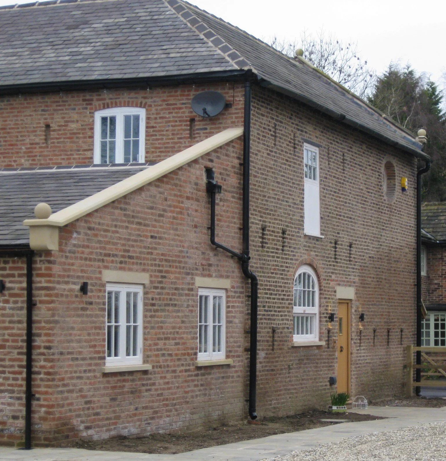 Listed Barn Conversion & Extension, Cheshire: Parapet Detail