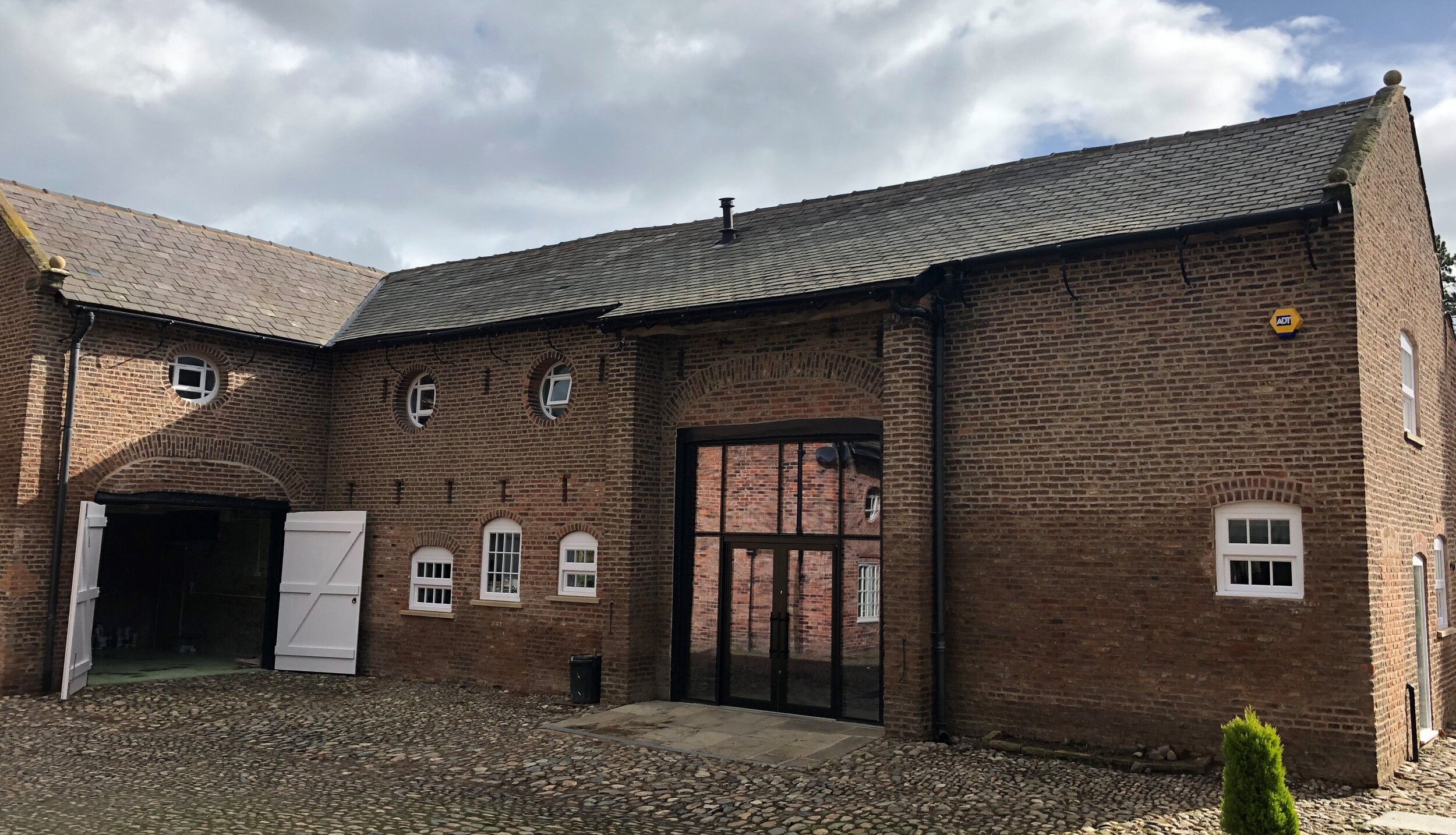 Listed Barn Conversion & Extension, Cheshire: Front Elevation
