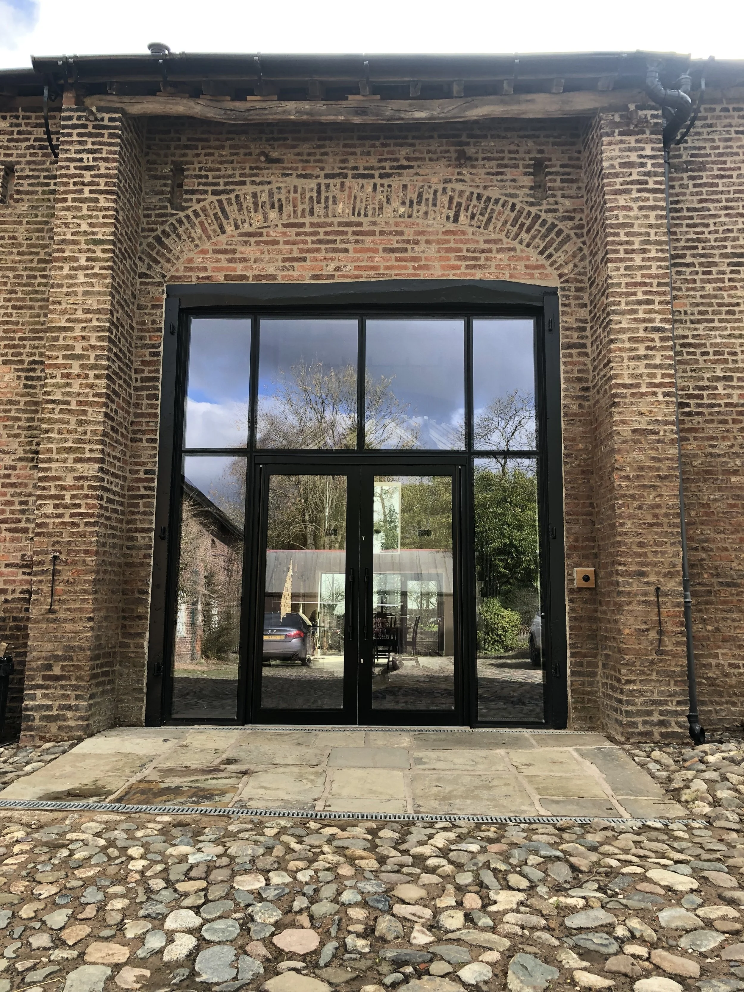 Listed Barn Conversion & Extension, Cheshire: Thershing Barn Doorway