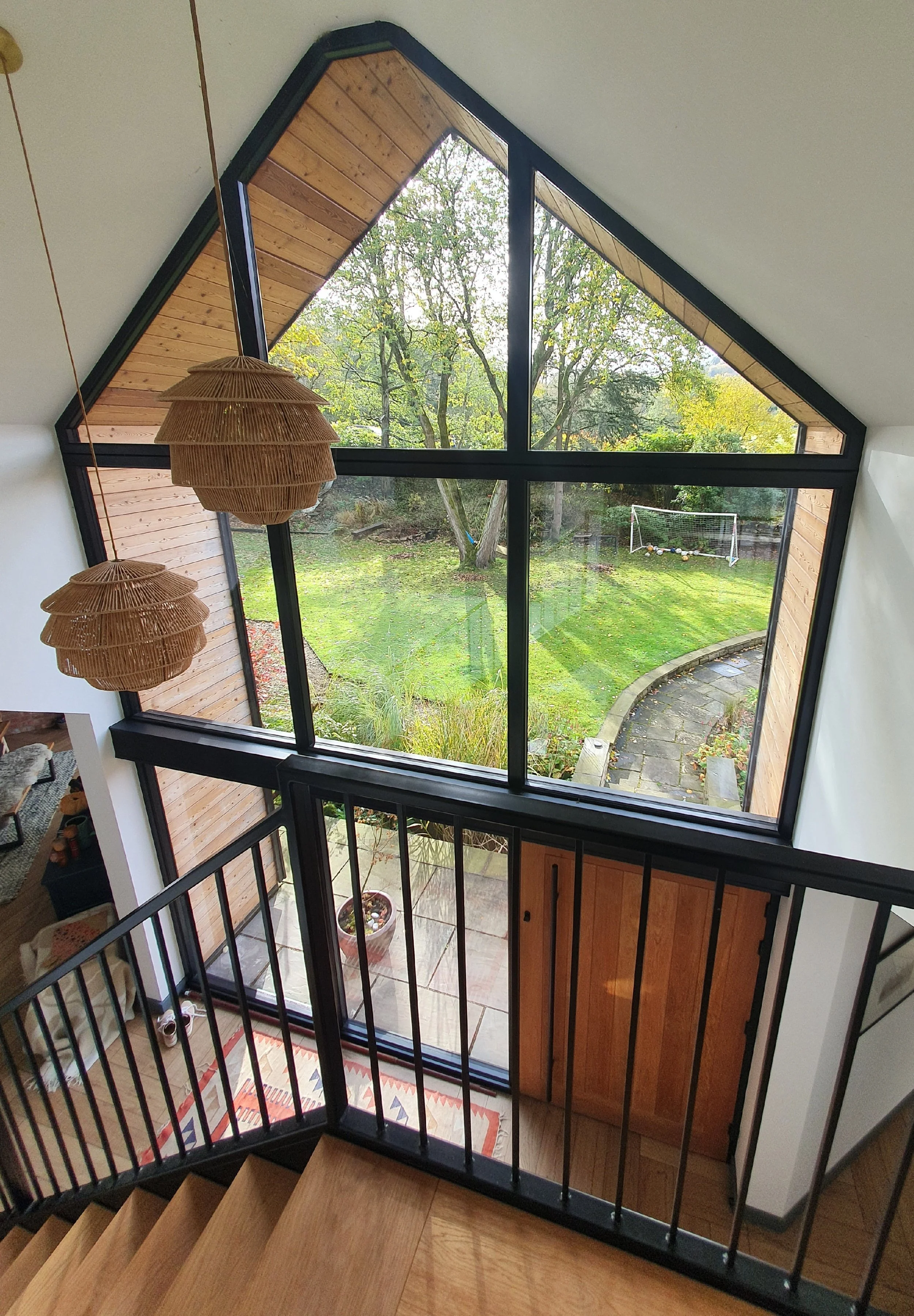 Interior hallway window