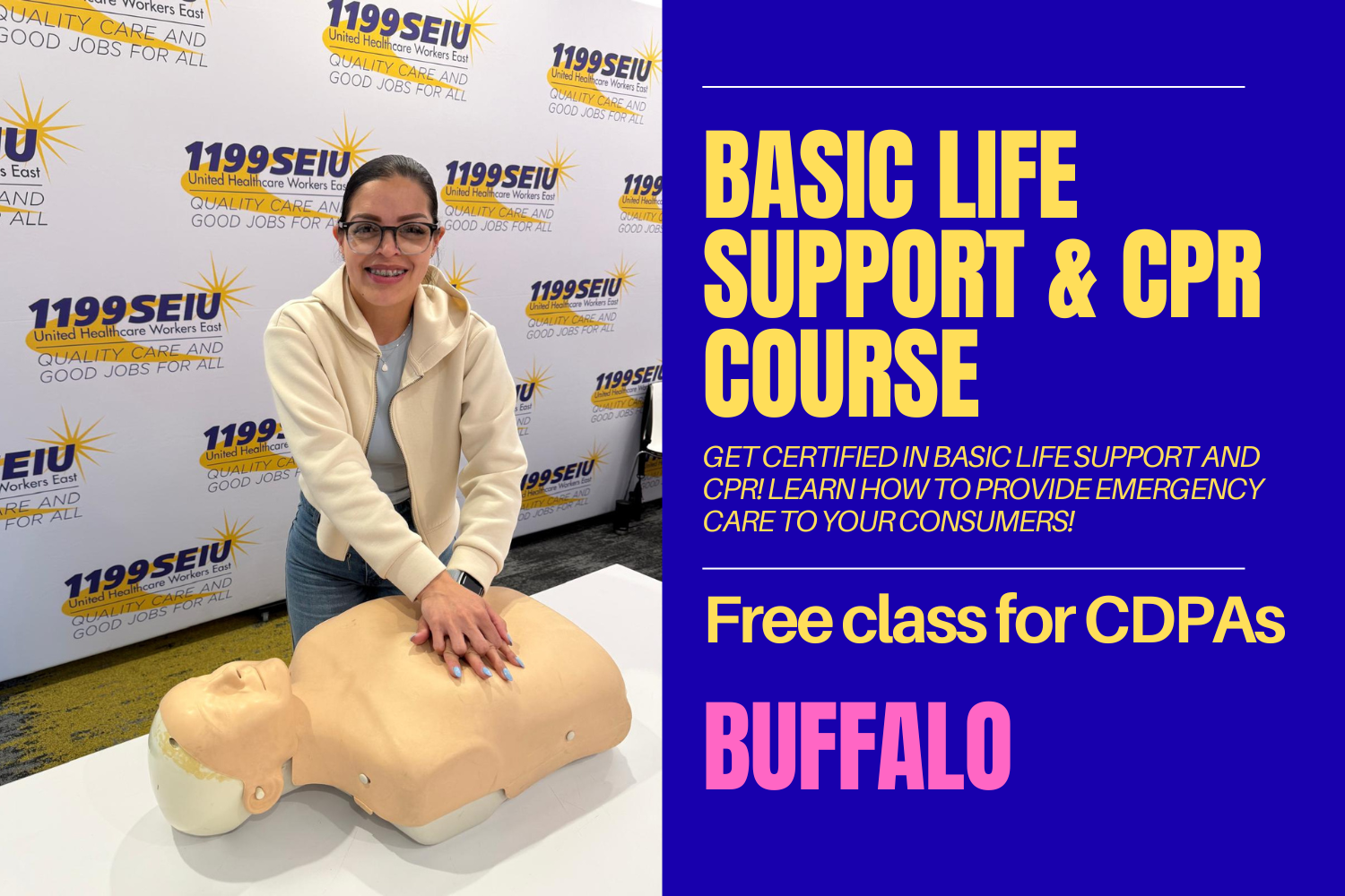Basic Life Support &amp; CPR Training (English, Buffalo)