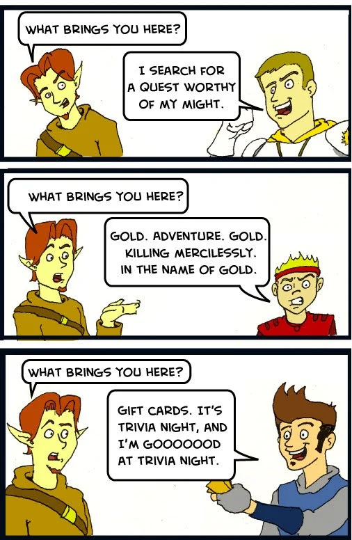 What Brings You Here - Level Up Comics #25
