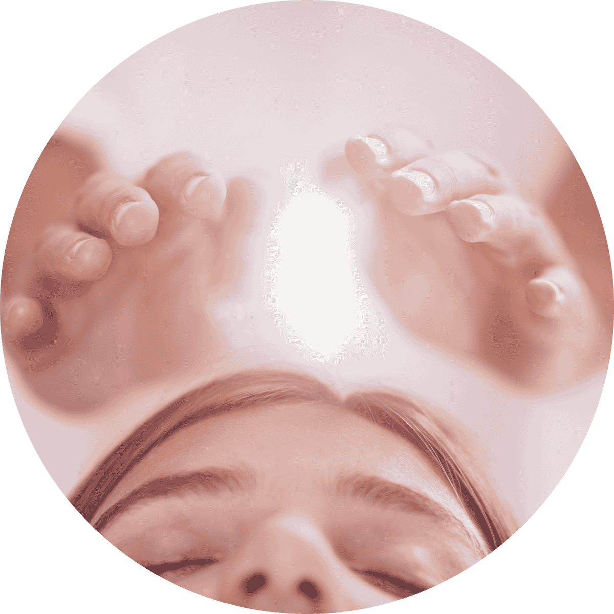 a woman in a reiki healing session