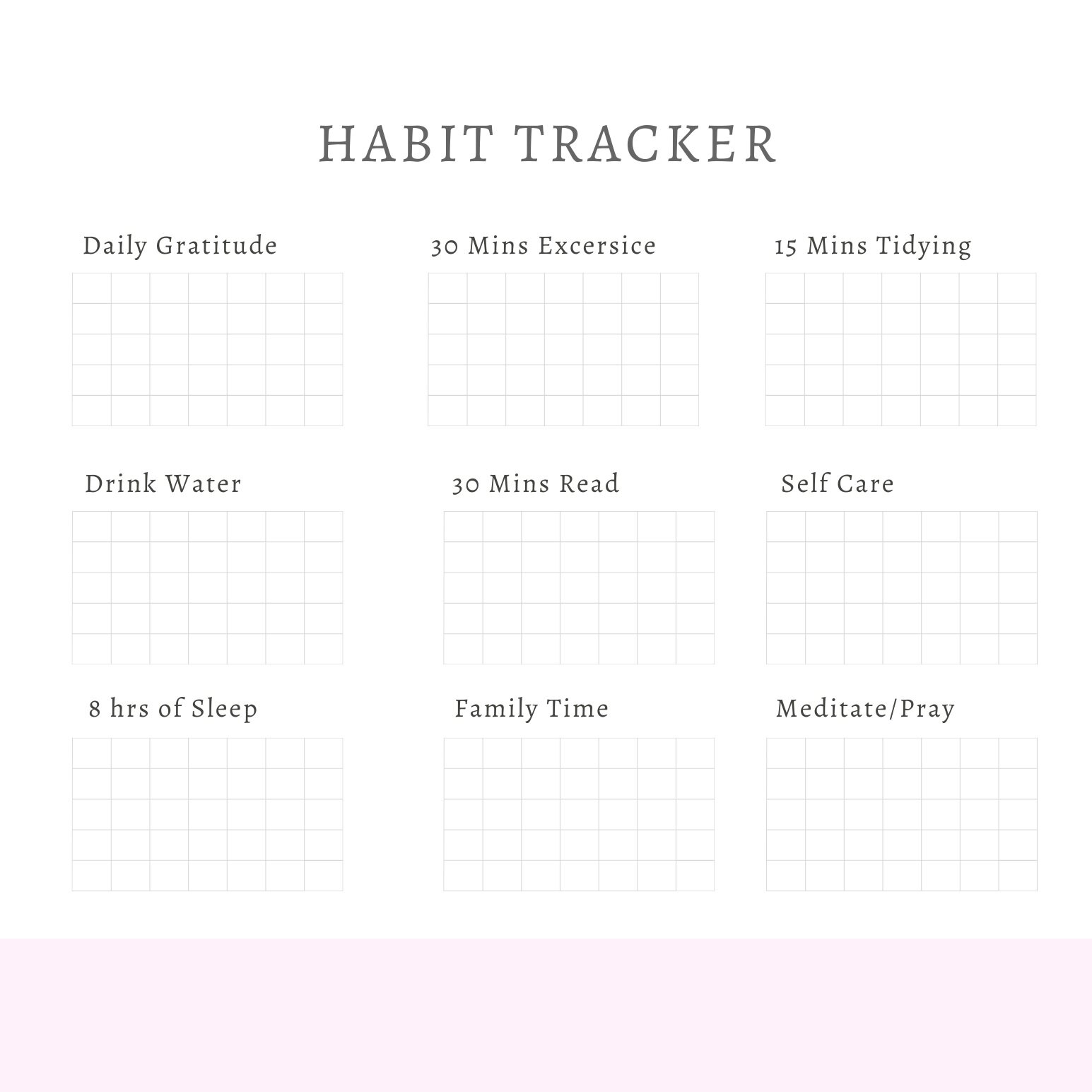 Habit Tracker, Checklist and Organizing — SORT TOSS REPEAT