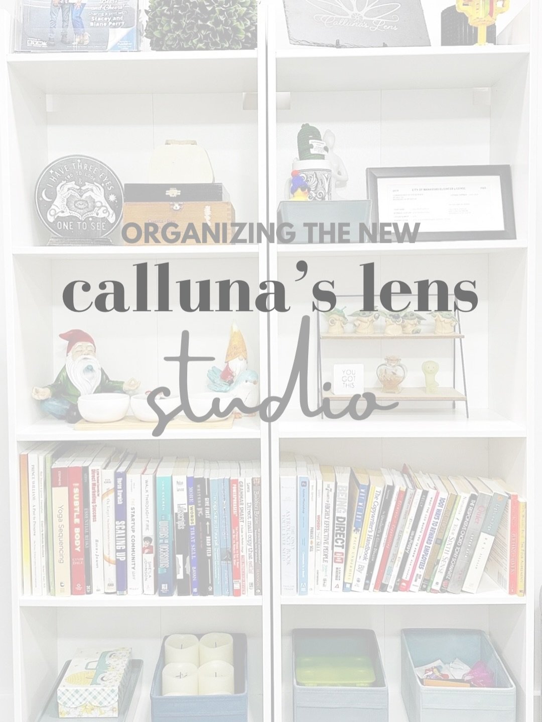 @callunaslens has a new beautiful and organized studio! 

Heather and I had a very fun and productive day unpacking, editing, and organizing the new studio. 

We created intentional organizational systems for a seamless transition between photo sessi