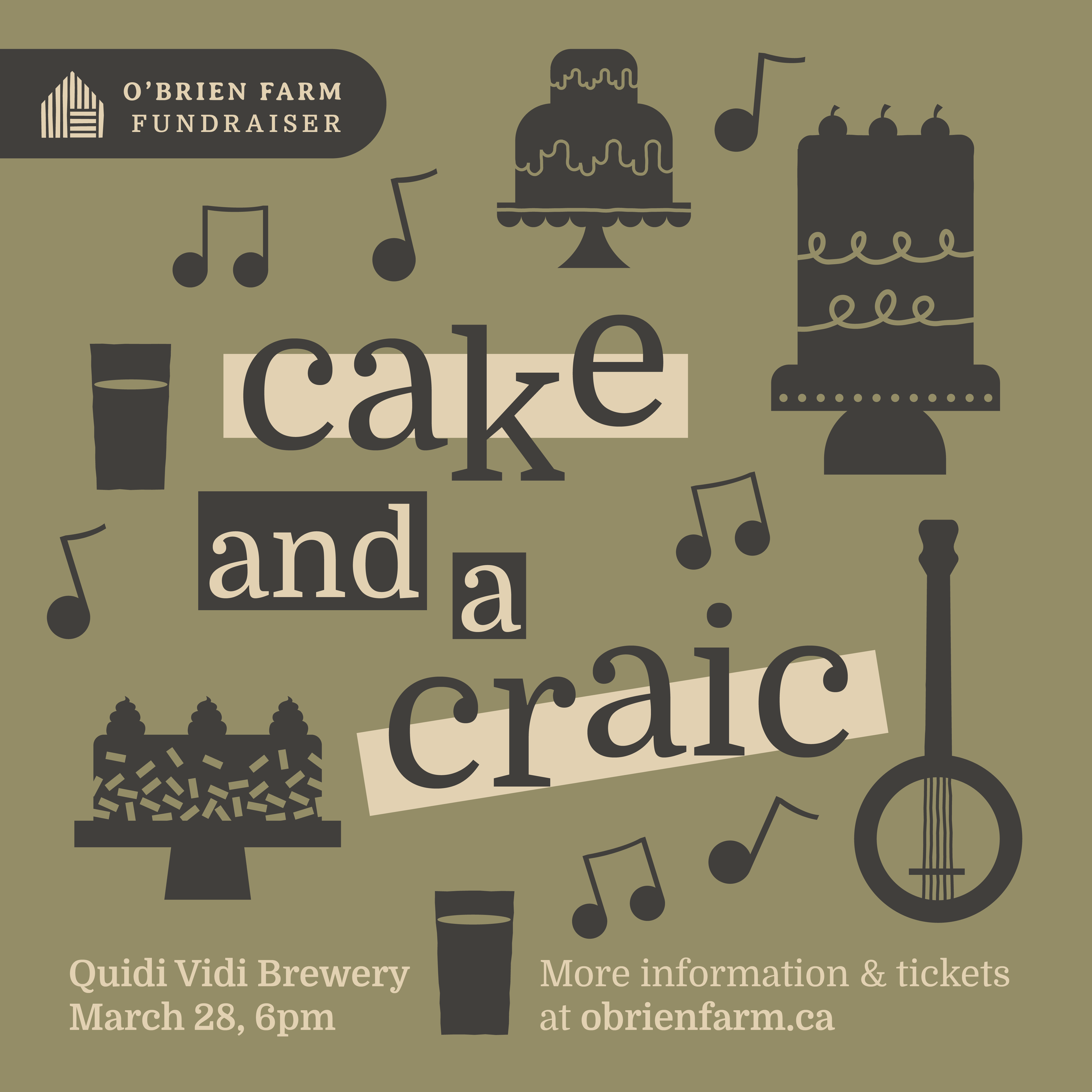 Cake and a Craic: A Fundraiser for O'Brien Farm