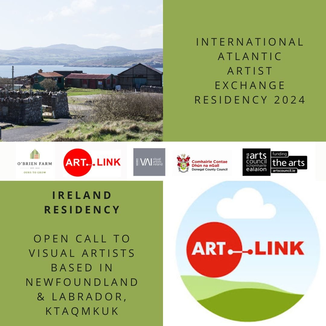 The deadline for applications is fast approaching!

O'Brien Farm is thrilled to be partnering with Artlink Fort Dunree for an international Atlantic artist exchange residency.

Ireland Residency 2024
This is an Open Call for Newfoundland &amp; Labrad