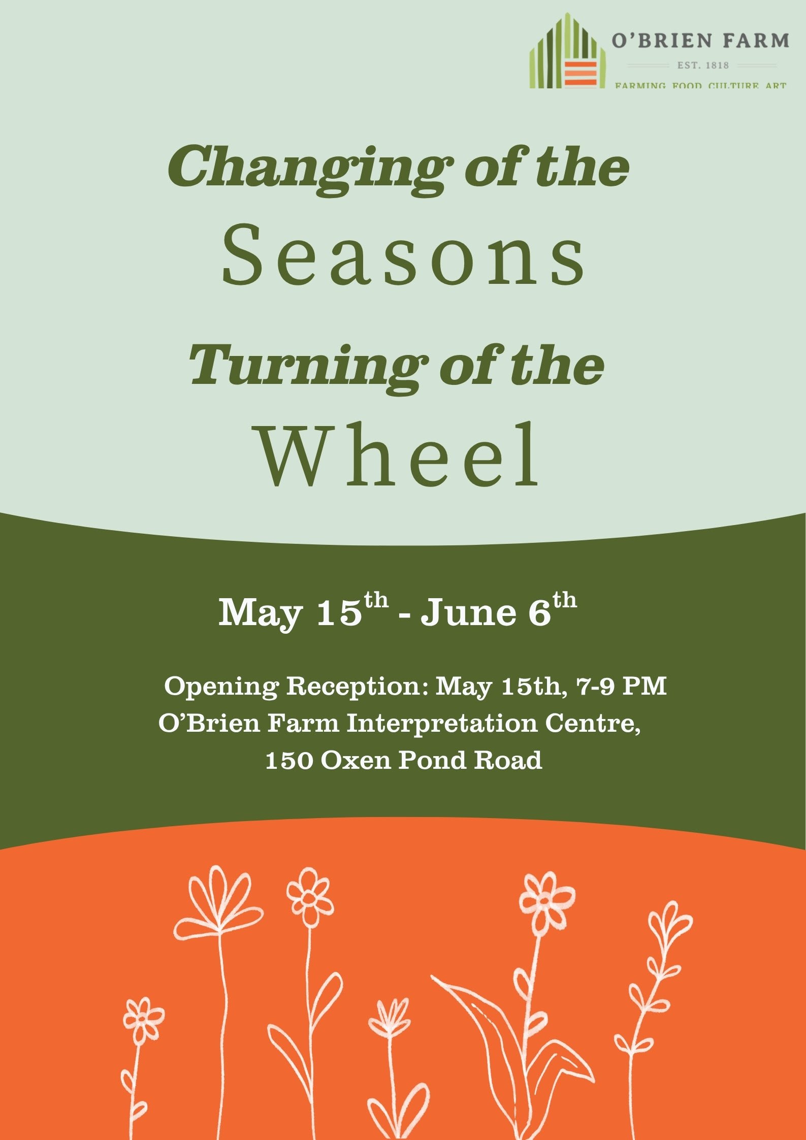 Fibre Arts Exhibit Opening Reception -  Changing of the Seasons,  Turning of the Wheel 