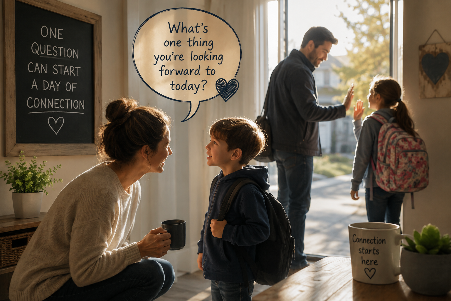 Before Everyone Runs Out the Door…              One question. One connection.