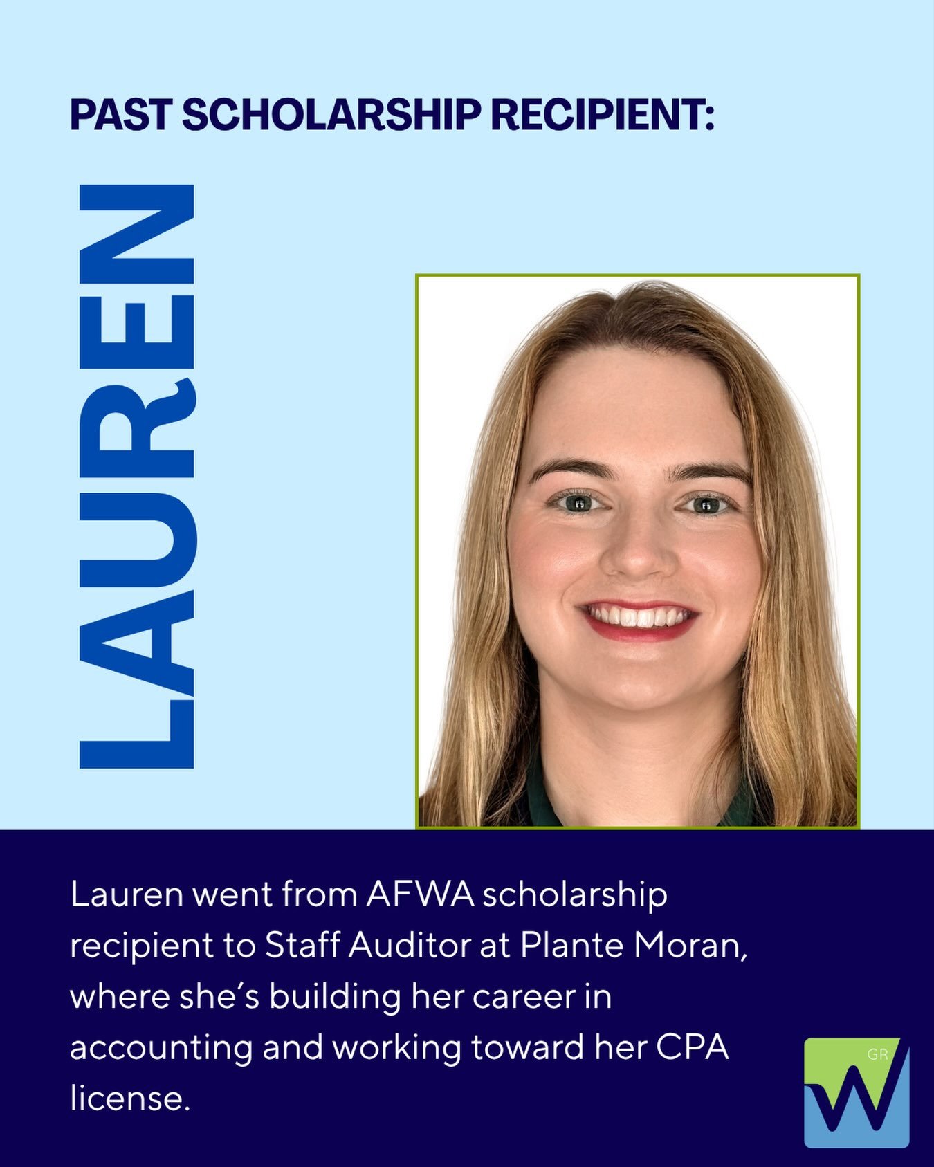 We love celebrating the continued success of our scholarship recipients! Today, we&rsquo;re excited to spotlight former award winner Lauren Murray and share where her journey has taken her.
&nbsp;
Lauren Murray is currently a Staff Auditor at Plante 