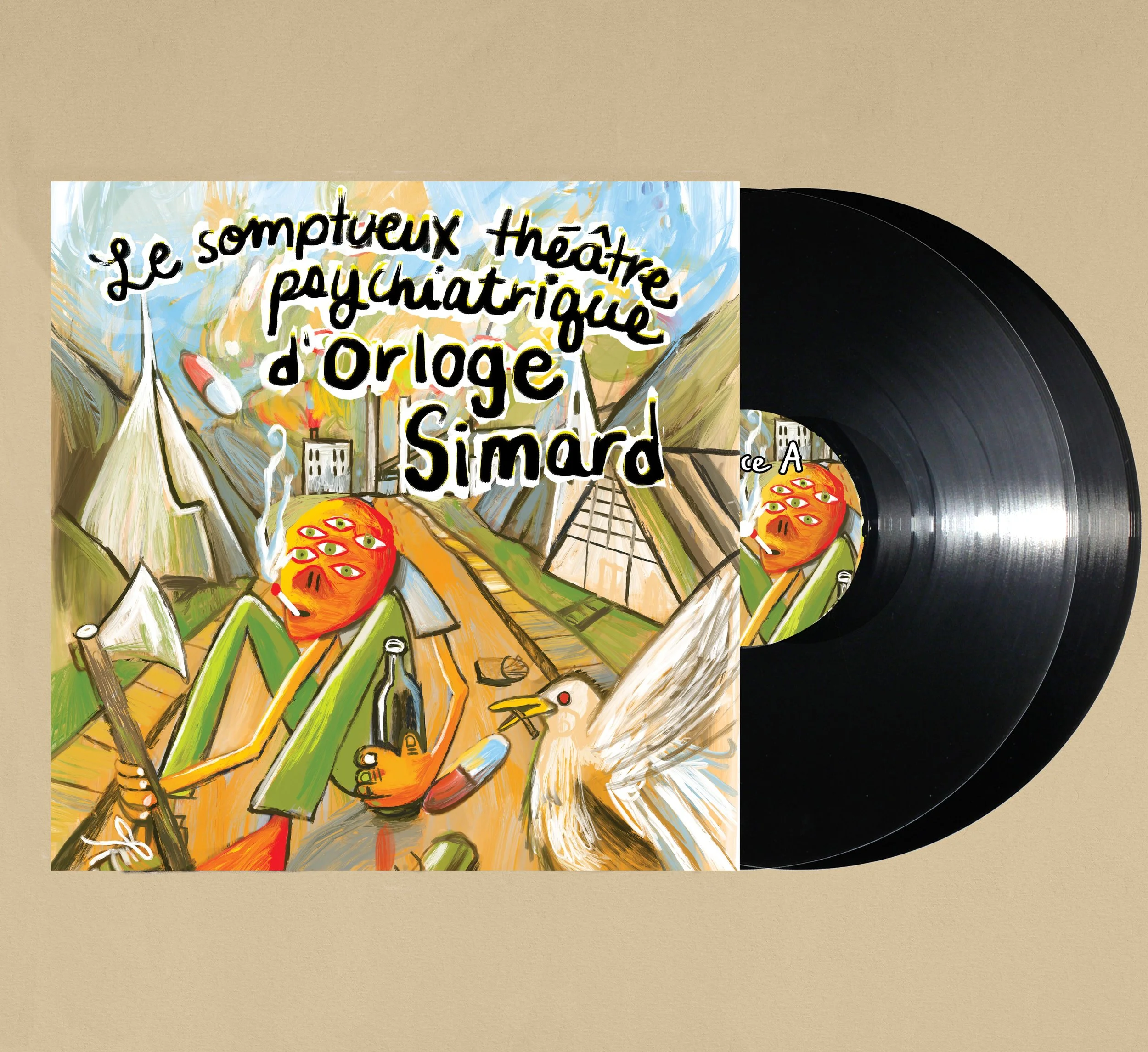 *PRÉVENTE* Vinyle «Le somptueux théâtre psychiatrique» version noire