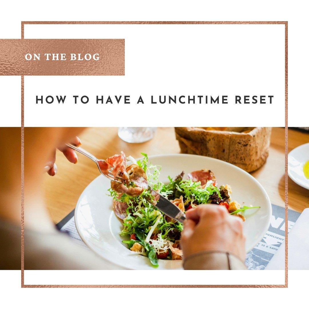 Lunch breaks tend to be overlooked, rushed, or even forgotten in the busy flow of workdays. But it doesn't have to be that way -- let me introduce you to what I like to call the &quot;Lunchtime Reset.&quot; 

Comment &quot;Lunchtime&quot; and I will 