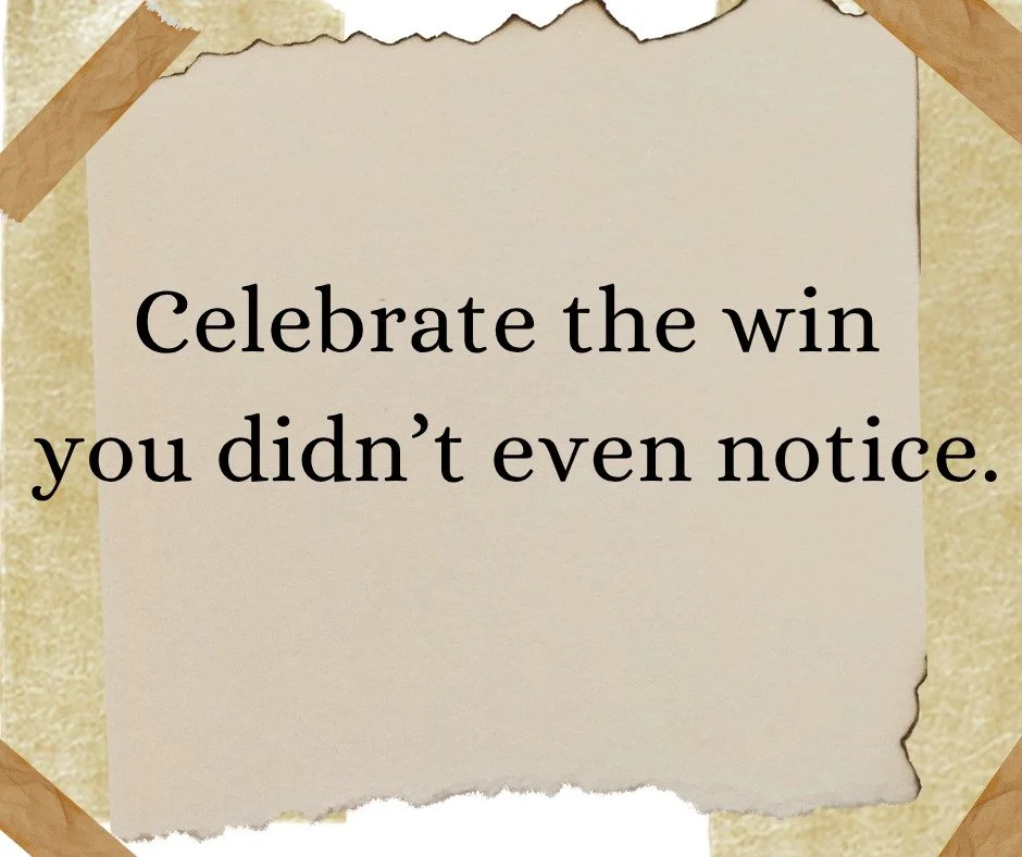 Before you sprint into the weekend&hellip; pause and feel the tiny win.

Did you drink your water? Win.
Get a walk in? Win.
Stopped scrolling and took a breath? Huge win.
Did the next right thing for your body, even if it felt small? MASSIVE.

The go