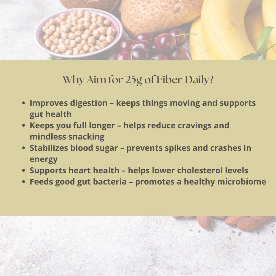 Grab my FREE guide and learn all about the importance of fiber, and how to easily add it into your diet. 

Comment "FIBER"