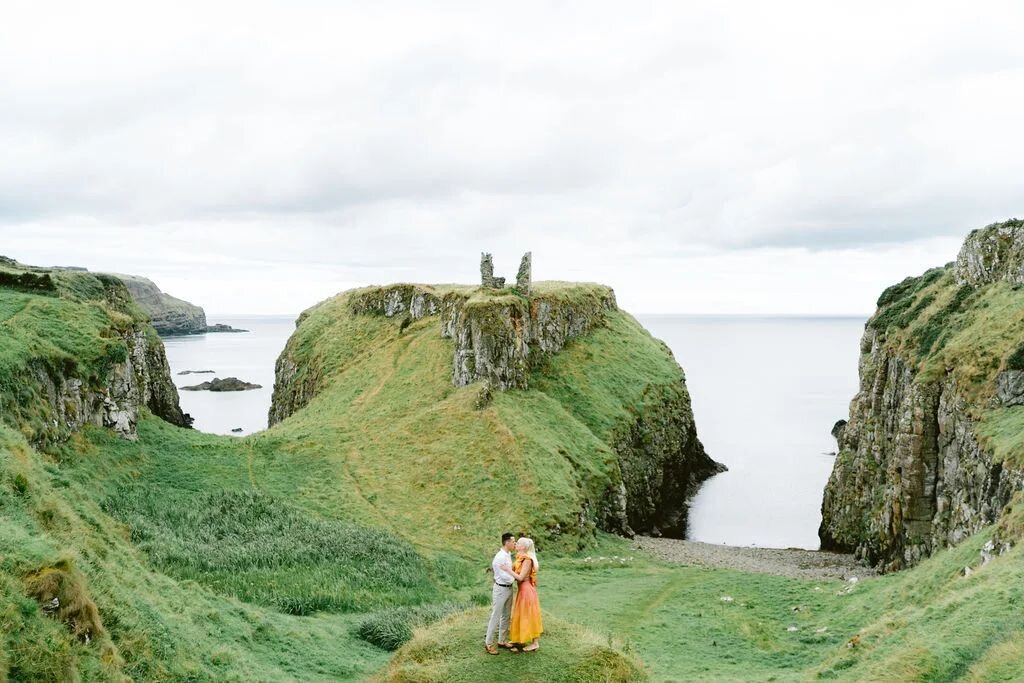 Unforgettable views for an unforgettable day! 

The rugged Northern Irish coastline provides a dramatic backdrop for any and all adventures! Imagine standing here with the ocean breeze, crisp and rejuvenating while exchanging vows surrounded by the s