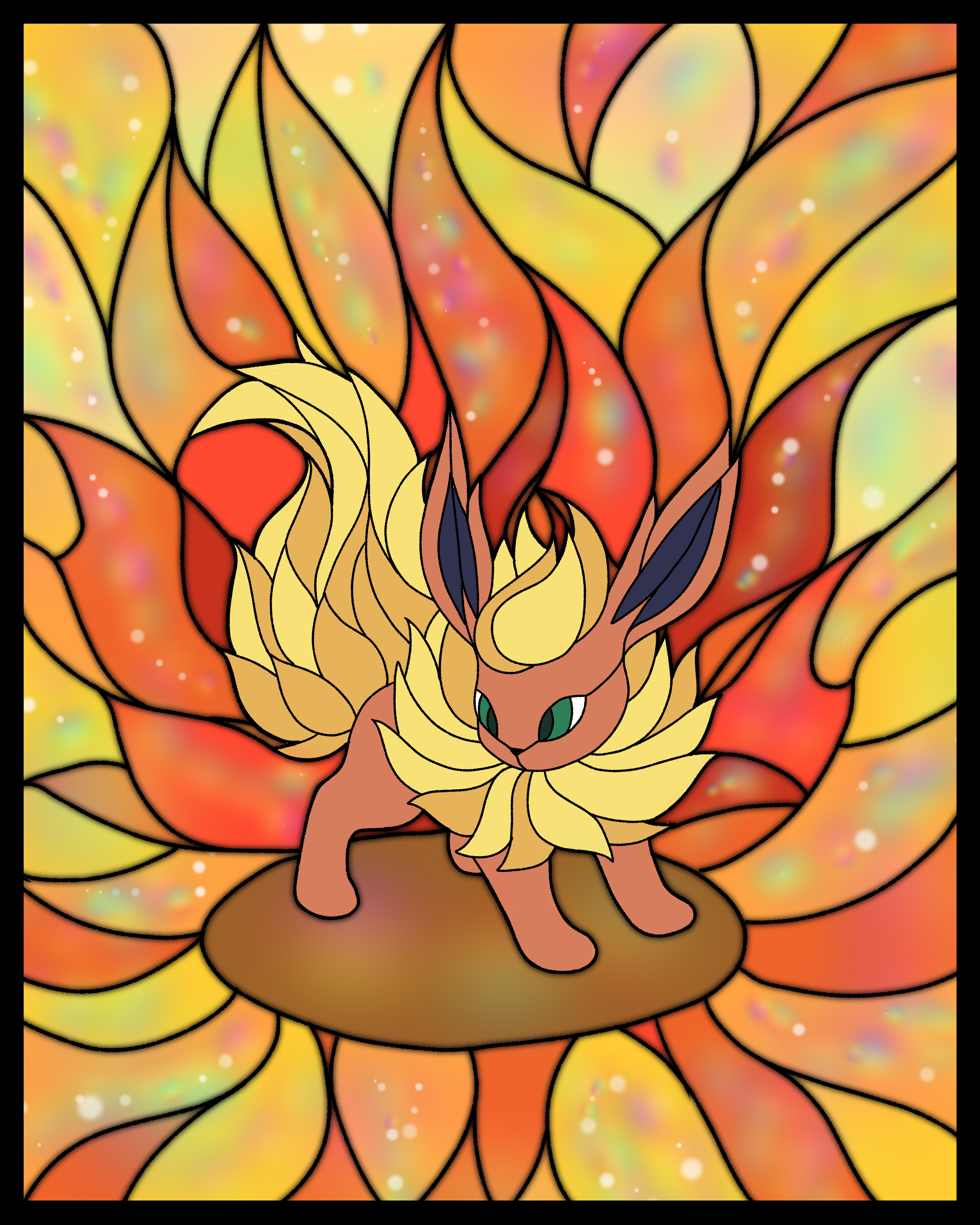 Flareon Stained Glass.png