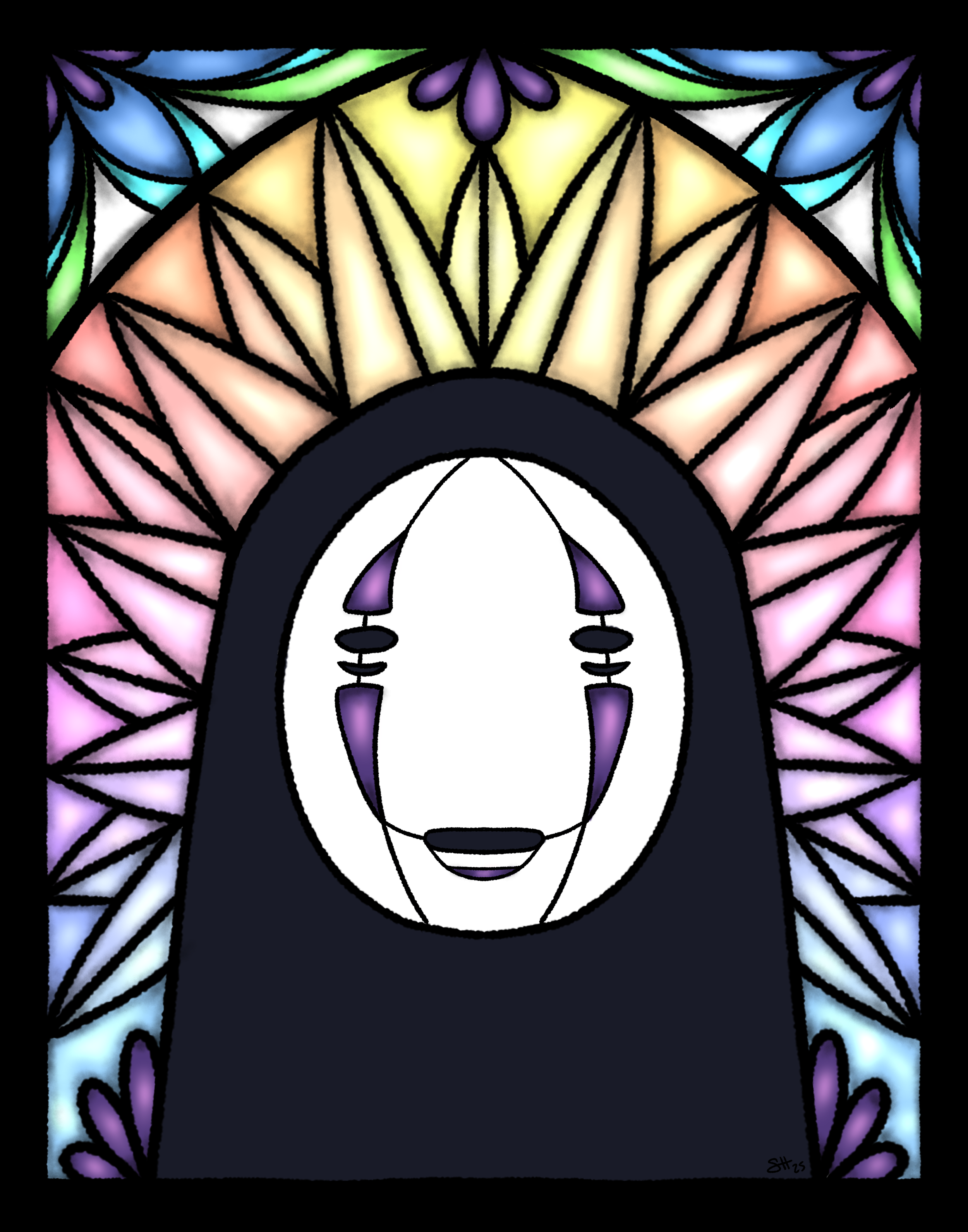 No Face Stained Glass 11x14.png