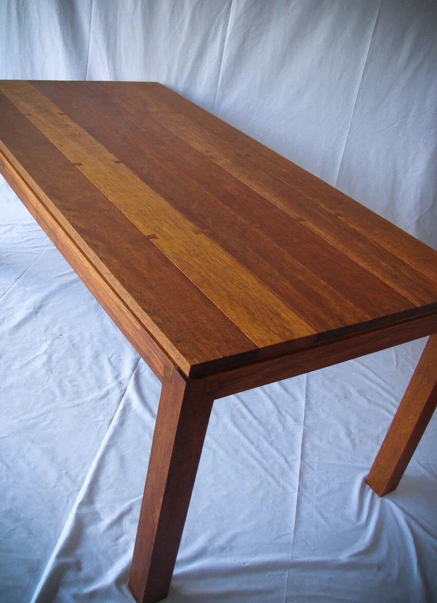 Yellow Dot Series . Teak Dining Table