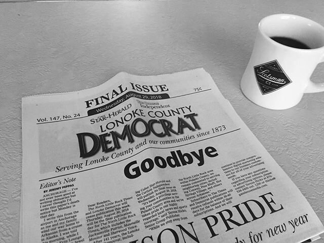 after 145 years, our local newspaper is no more, but our work together in #Lonoke has only just begun... #LookAtLonoke