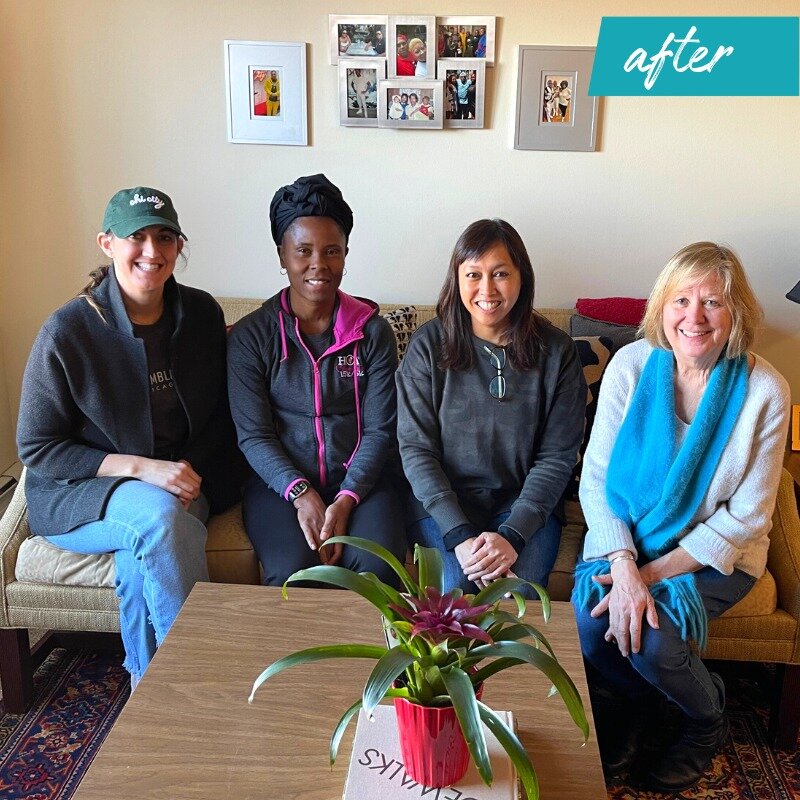 From nothing... to everything. [swipe 👈 to see]

Starting with no furniture or decor, volunteer designer @malloryhanrahan (left on couch) transformed this client's home and life. 

#humbledesign #humbledesignchicago #chicago #chicagocares #chicagoco