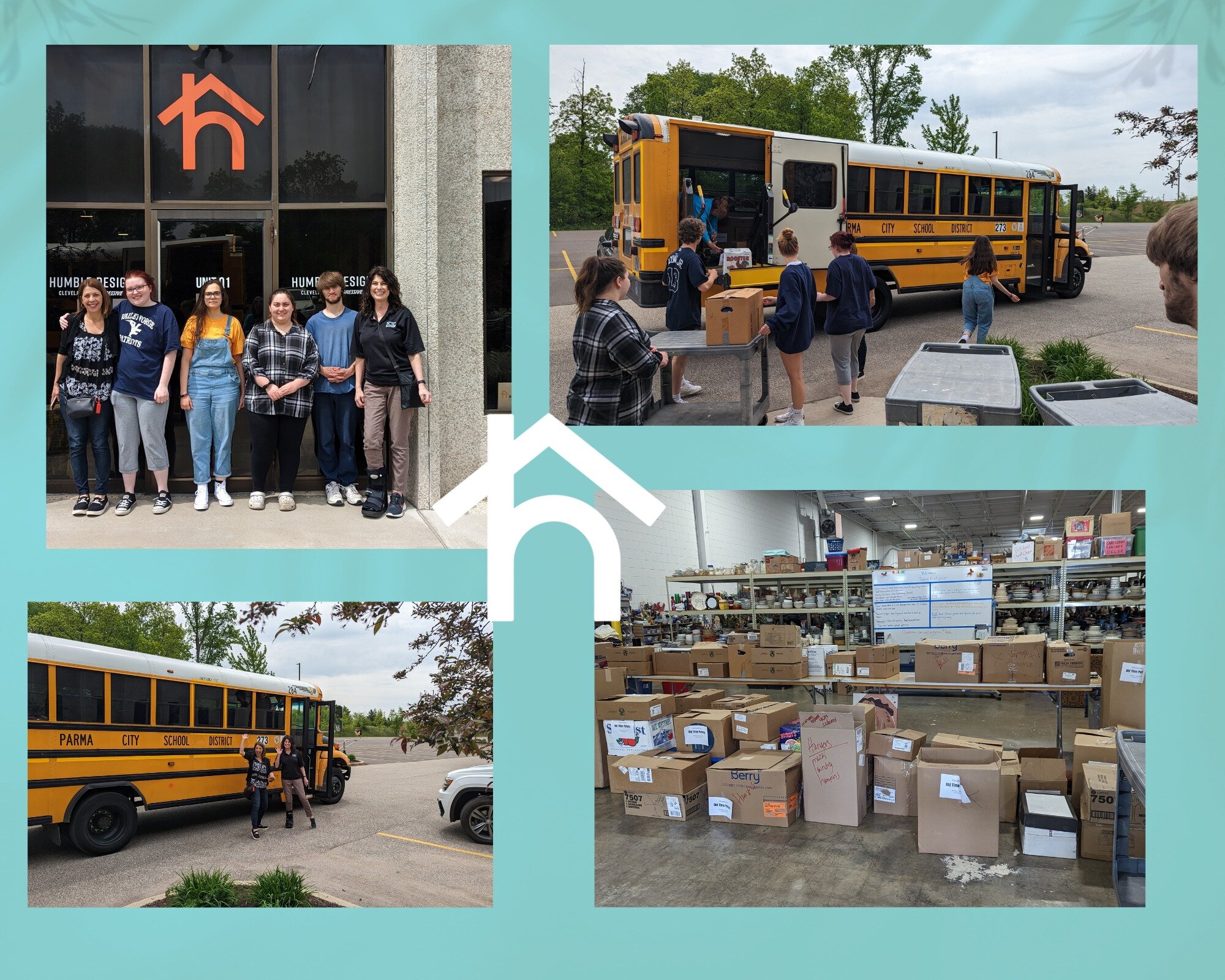 Special shout out to the amazing students and staff @parmaschools for sorting, organizing and delivering wonderful, much needed household goods donated by @oldtimepottery. Thanks also to their awesome store manager, Mary Rice, for supporting this pro