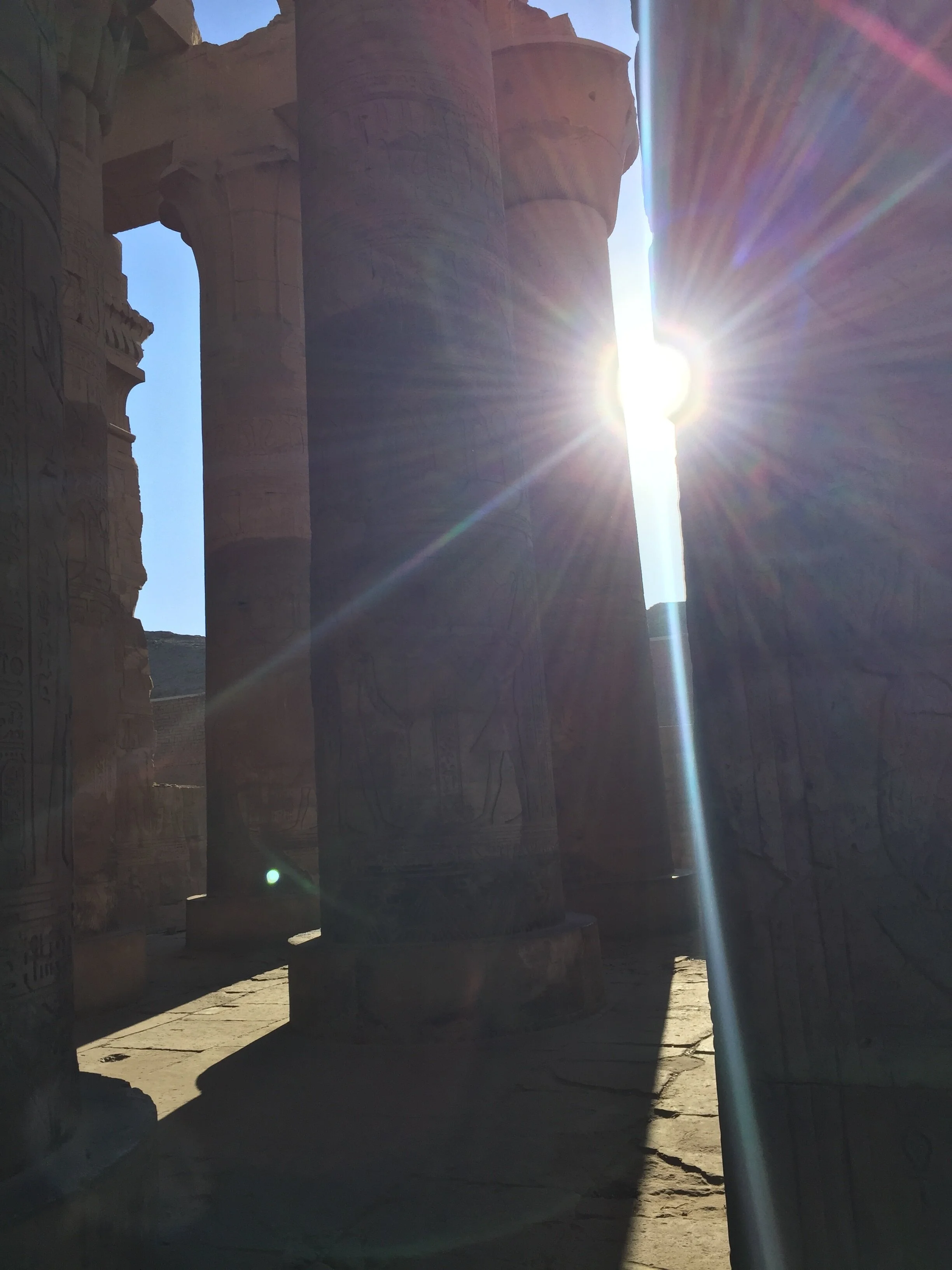 Light on KomOmbo Temple