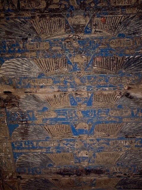 Ceiling, Habu Temple, Luxor, Egypt