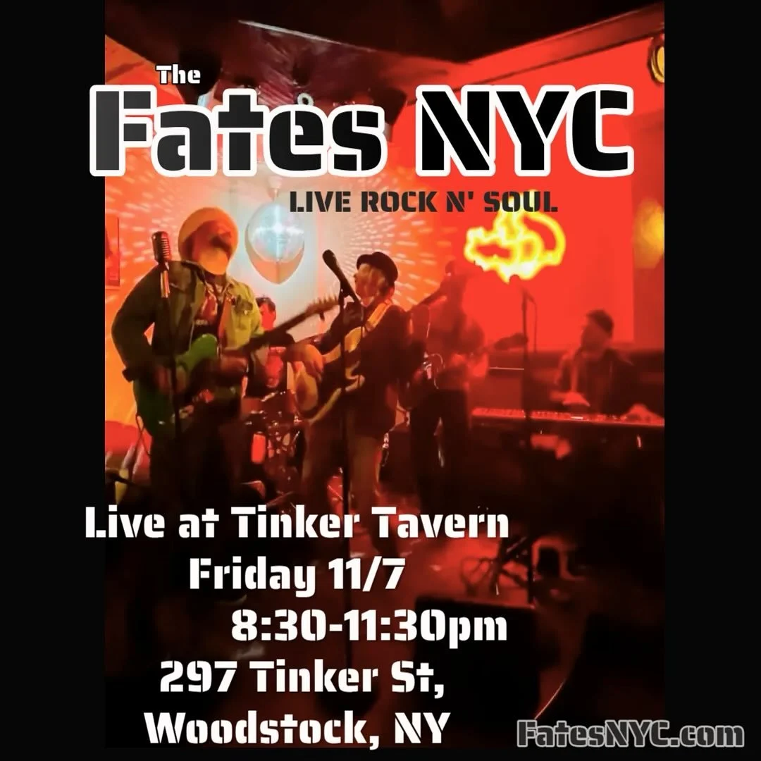 Looking to warm up this Friday in woodstock, NY @tinkerstreettavern 8:30 kick off!  Always a great room for music, dancing, drinks and food! Very special local guest!