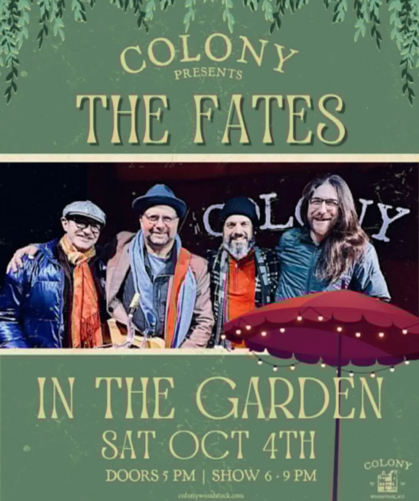 78 and sunny this Saturday at the colony fall gig!  HOT, HOT, HOT! Come on out!