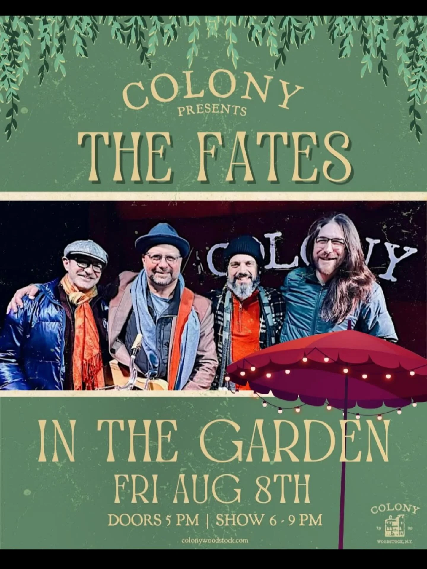 Dreaming of the weekend already&hellip;join us this Friday to kick off the Woodstock weekend this Friday at the Colony beer garden!  Special guests David Hamburger,  Joe abba and Tony Bruno!