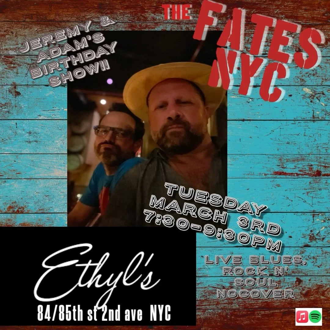 Alright let&rsquo;s save the date for our March 3rd show at Ethyls NYC on our BDAYs!! Dave Hamburger on Bass and Sean nowell on sax!!