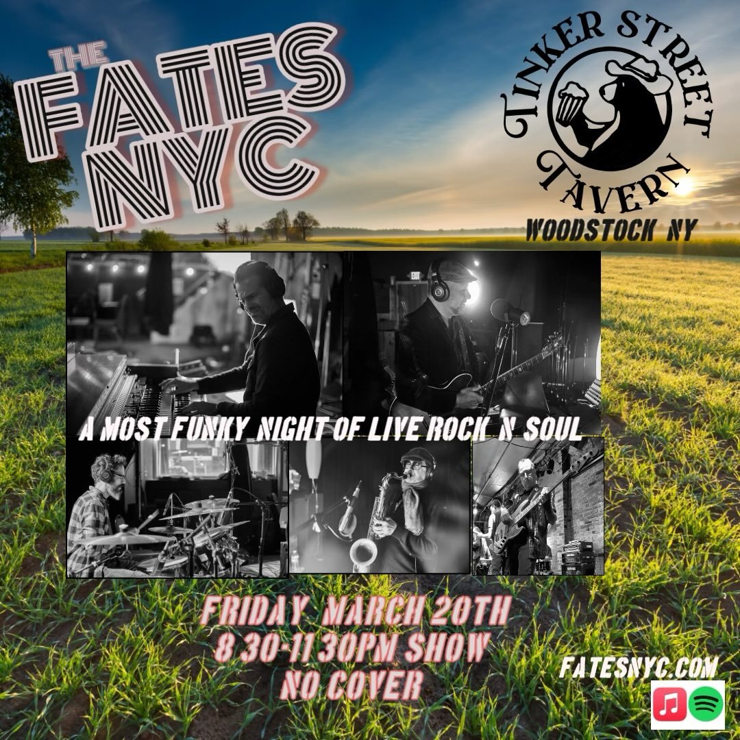 Let&rsquo;s melt this long winter away this friday!  I&rsquo;m bringing the boys up to the tinker tavern.  8:30-11:30.  Woodstock NY NO COVER