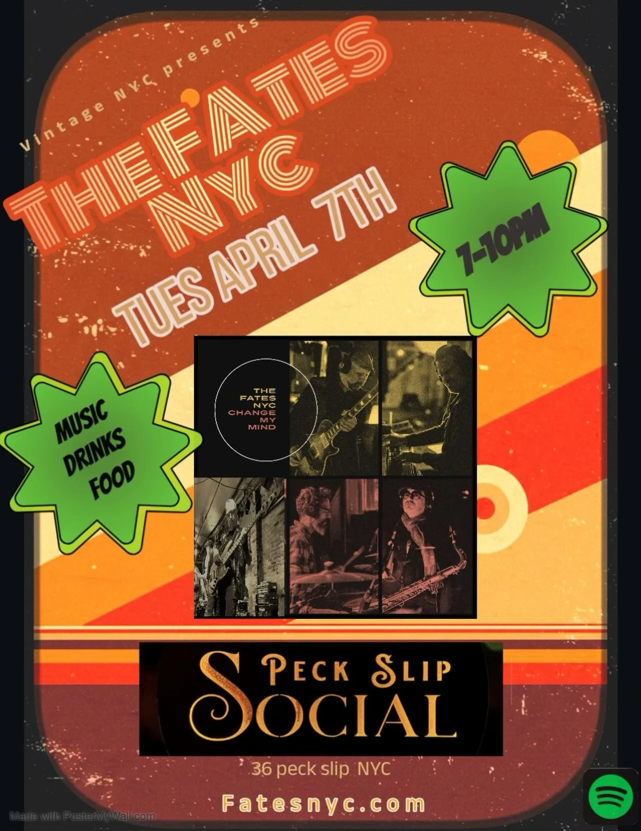 Hey there spring is here!  Let&rsquo;s rejoice with some music and drinks!  Food too.  We are back at Peck slip social next Tuesday 4/7 7-10pm. Come say Hi and support some local live NYC music! No cover