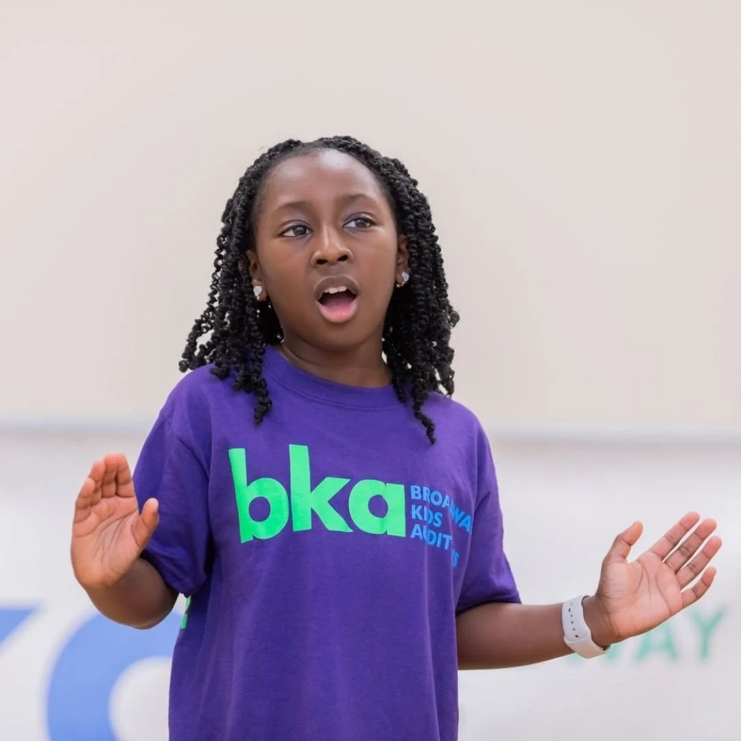 Image of a young girl singing