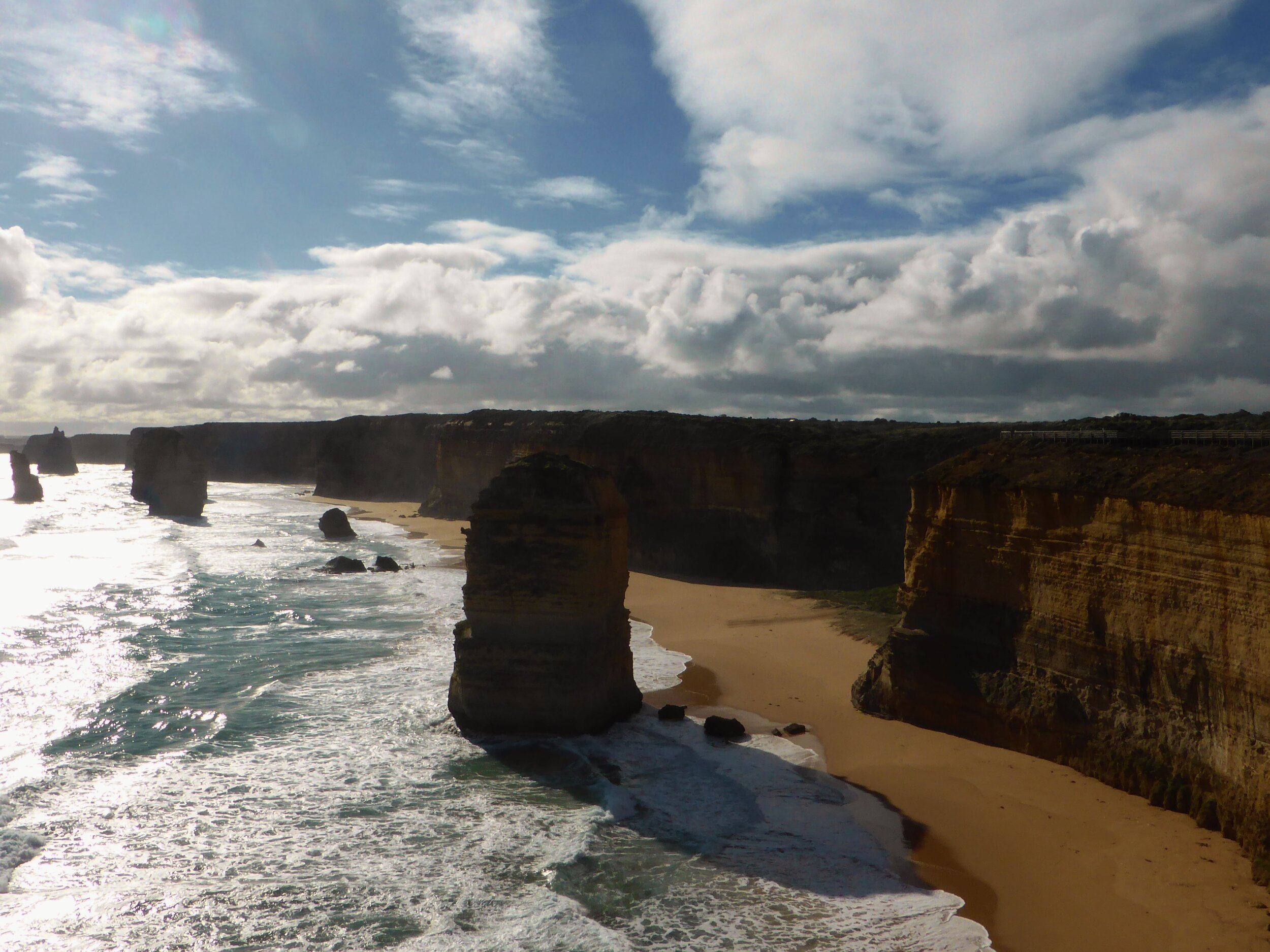 Some of the 12 (8) apostles on the Great Ocean Road