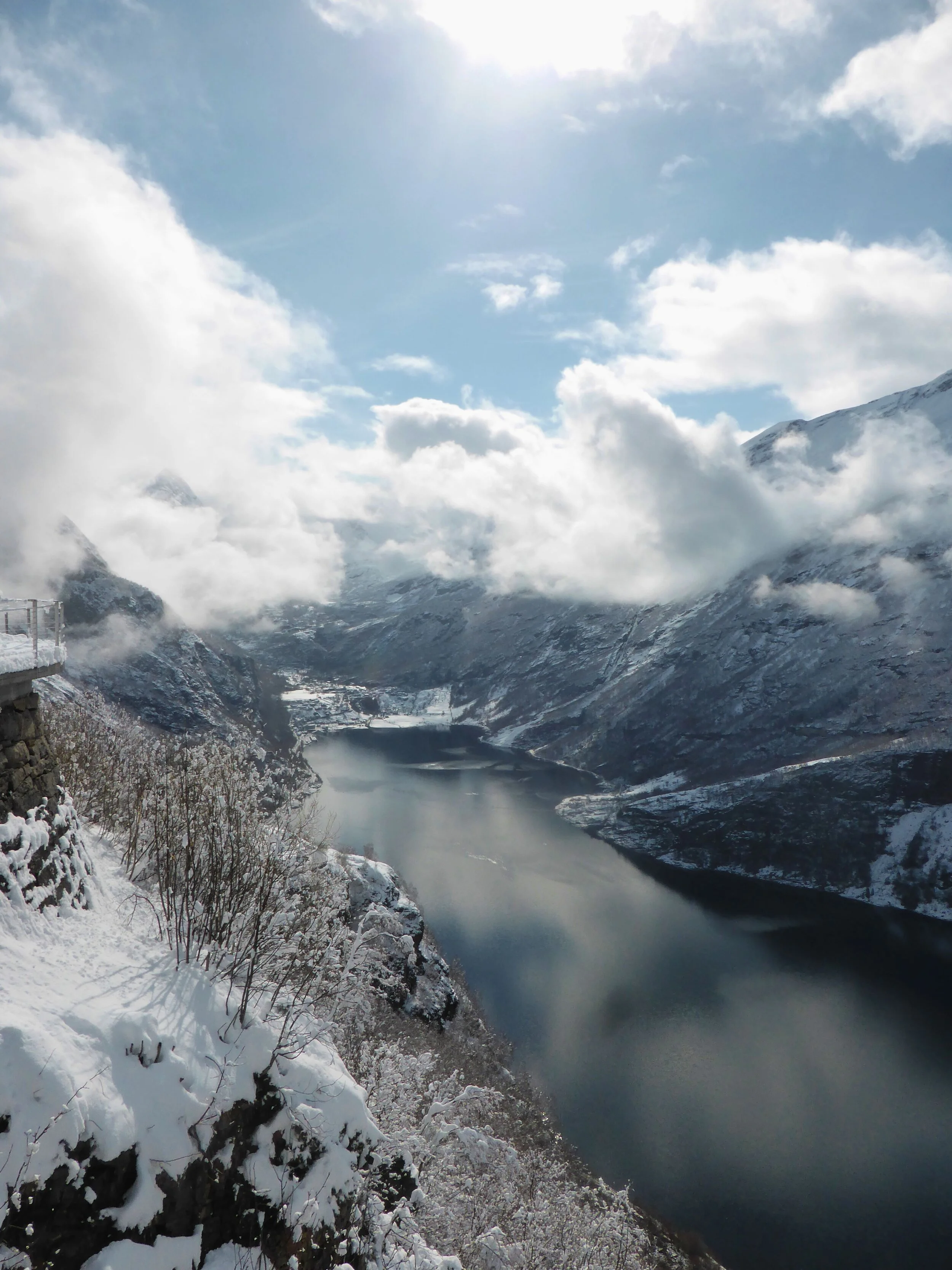 Geirangerfjorden om Våren