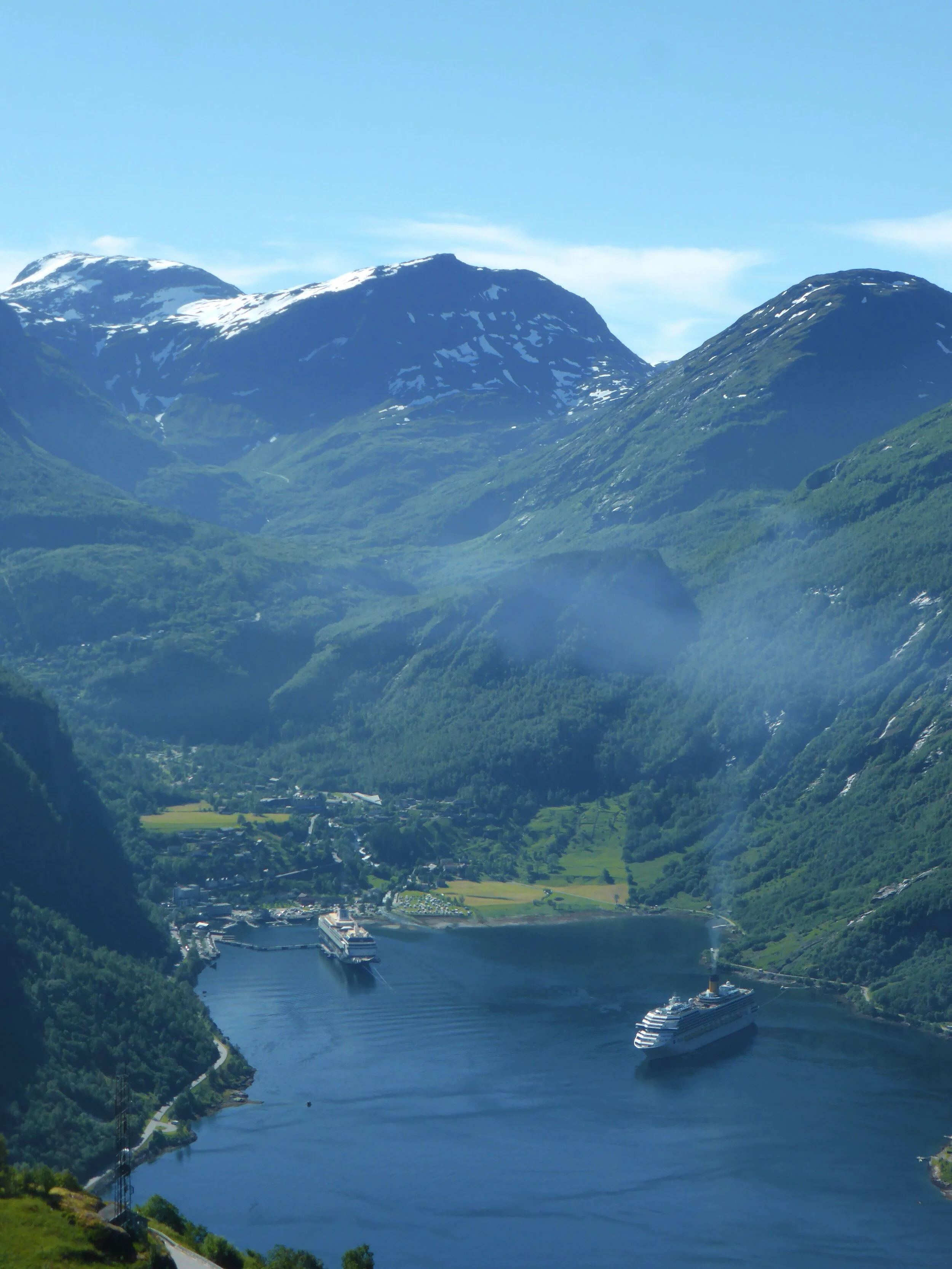 Geirangerfjorden om sommeren