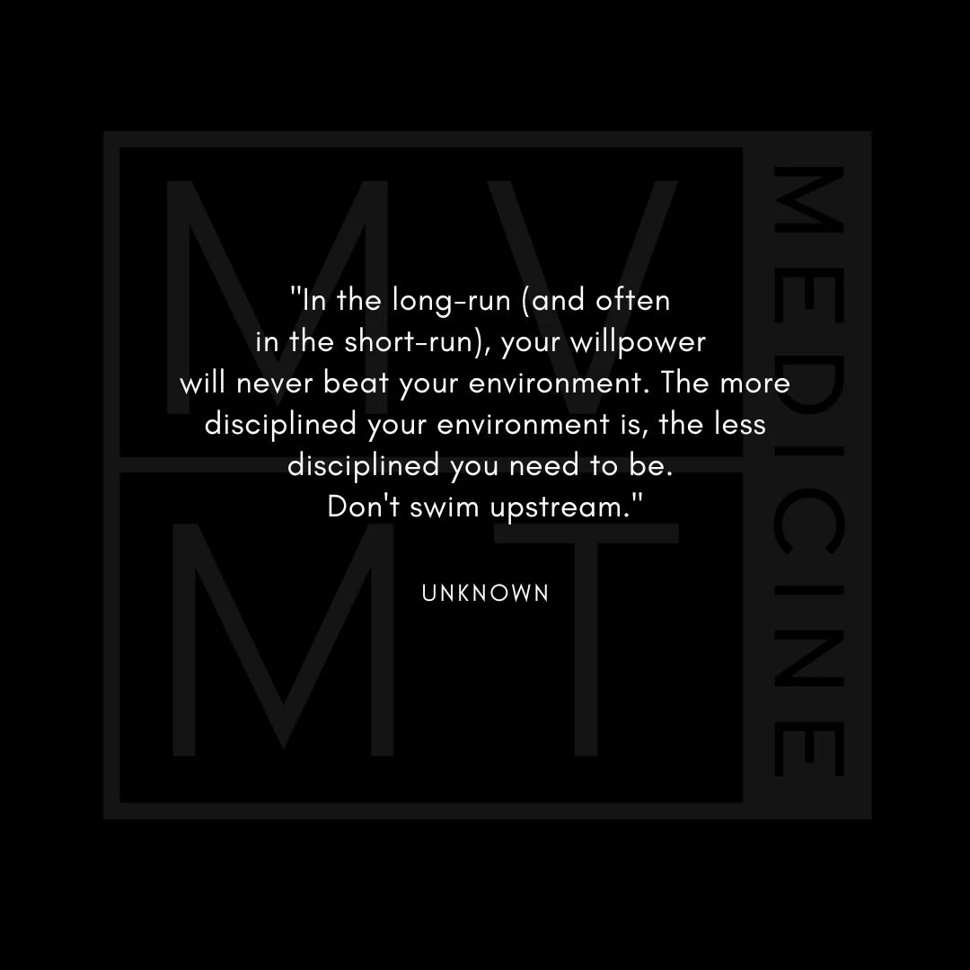 Pain, stiffness, and inconsistent training don&rsquo;t usually come from lack of discipline.

They come from environments that ask your body to work against itself.

Try this:

- Optimize the way you sit, stand, and lift throughout the day.
- Batch y