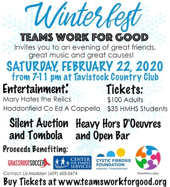 We can&rsquo;t wait to see you at Winterfest III tomorrow night! See link in bio for tickets &hearts;️💜💙!