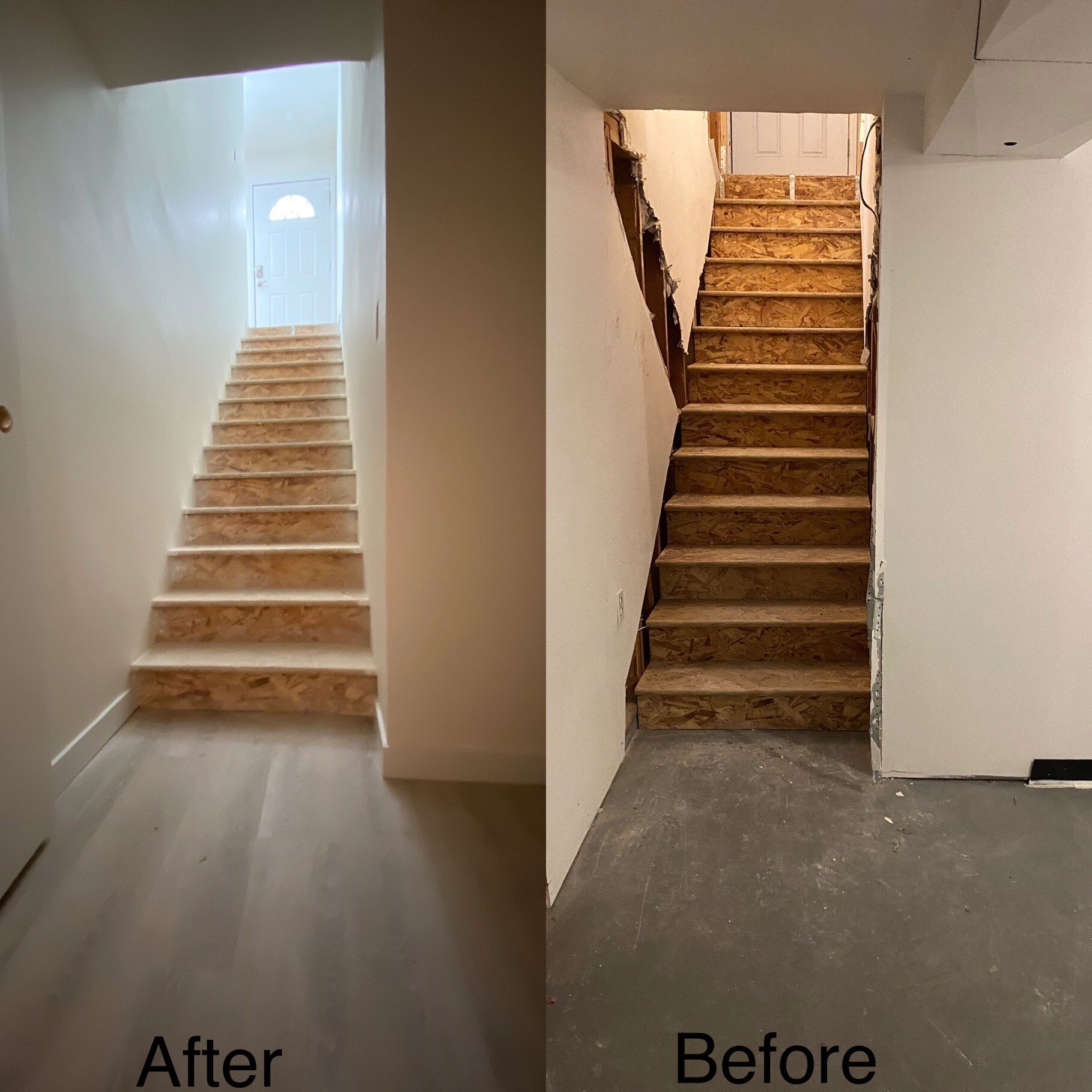 Basement &amp; Stair renovation