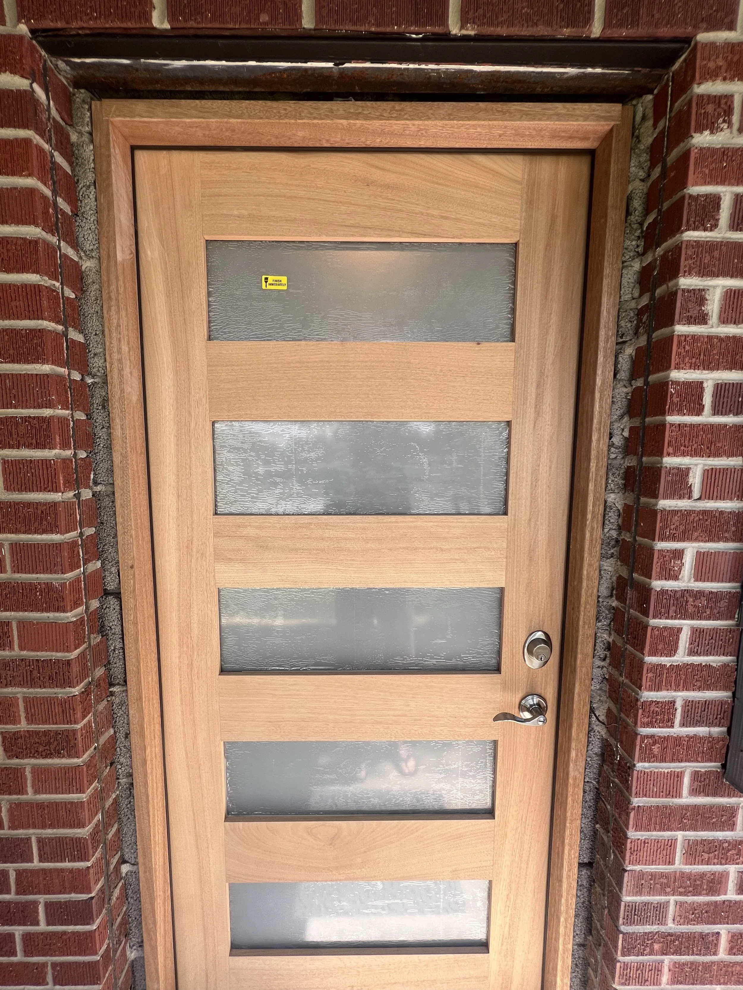 Exterior front door installation services in Denver