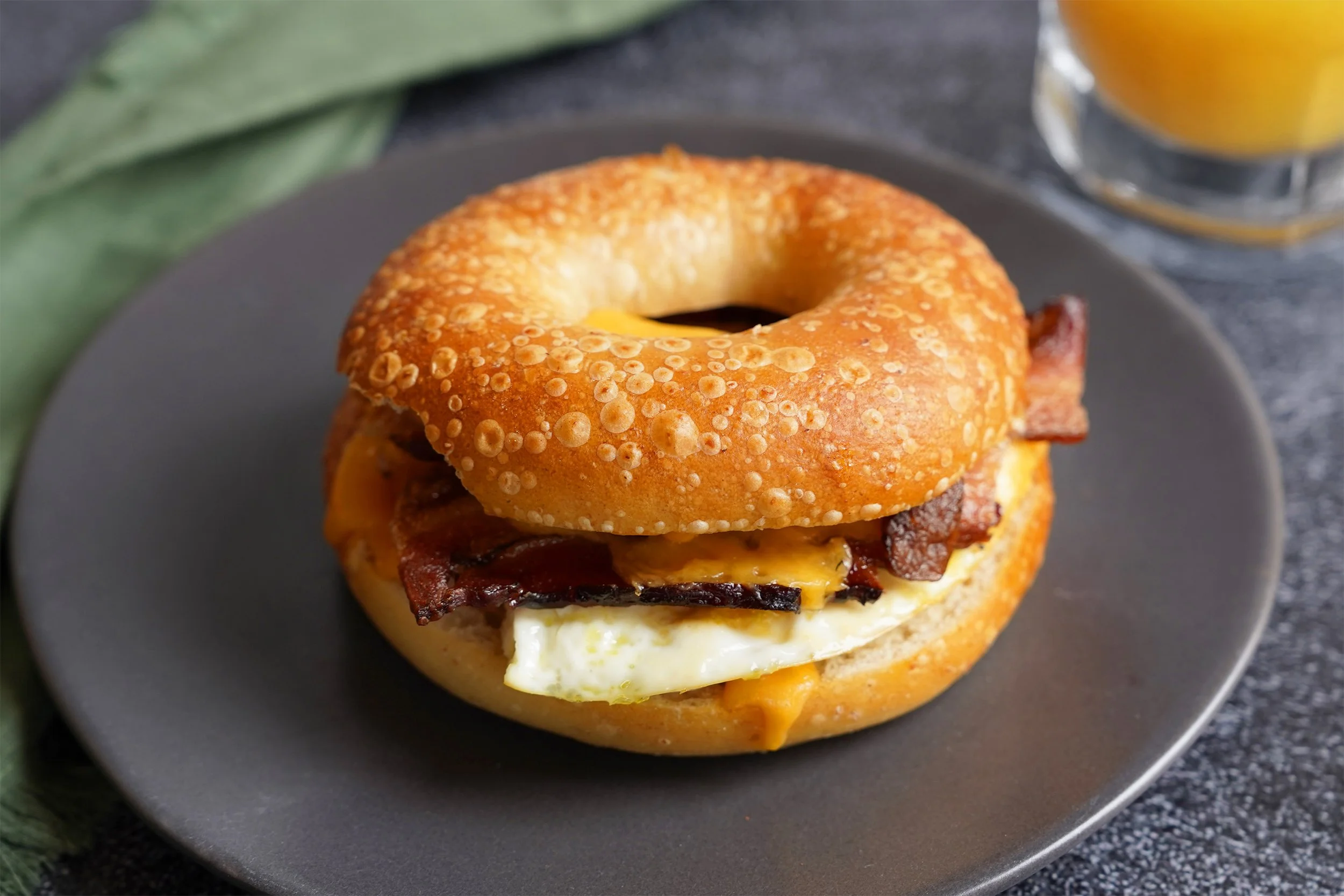 NEW! Bagel Breakfast Sandwich