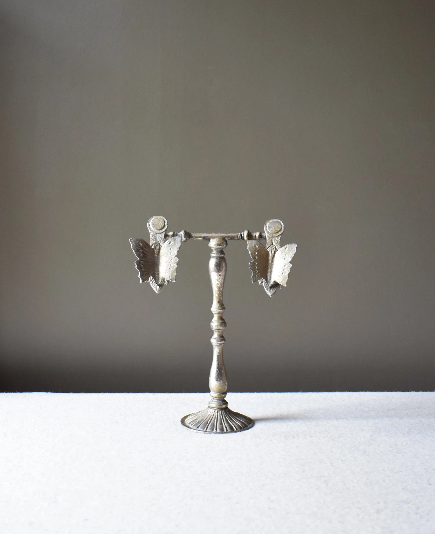 Antique Brass Butterfly Correspondence Stand