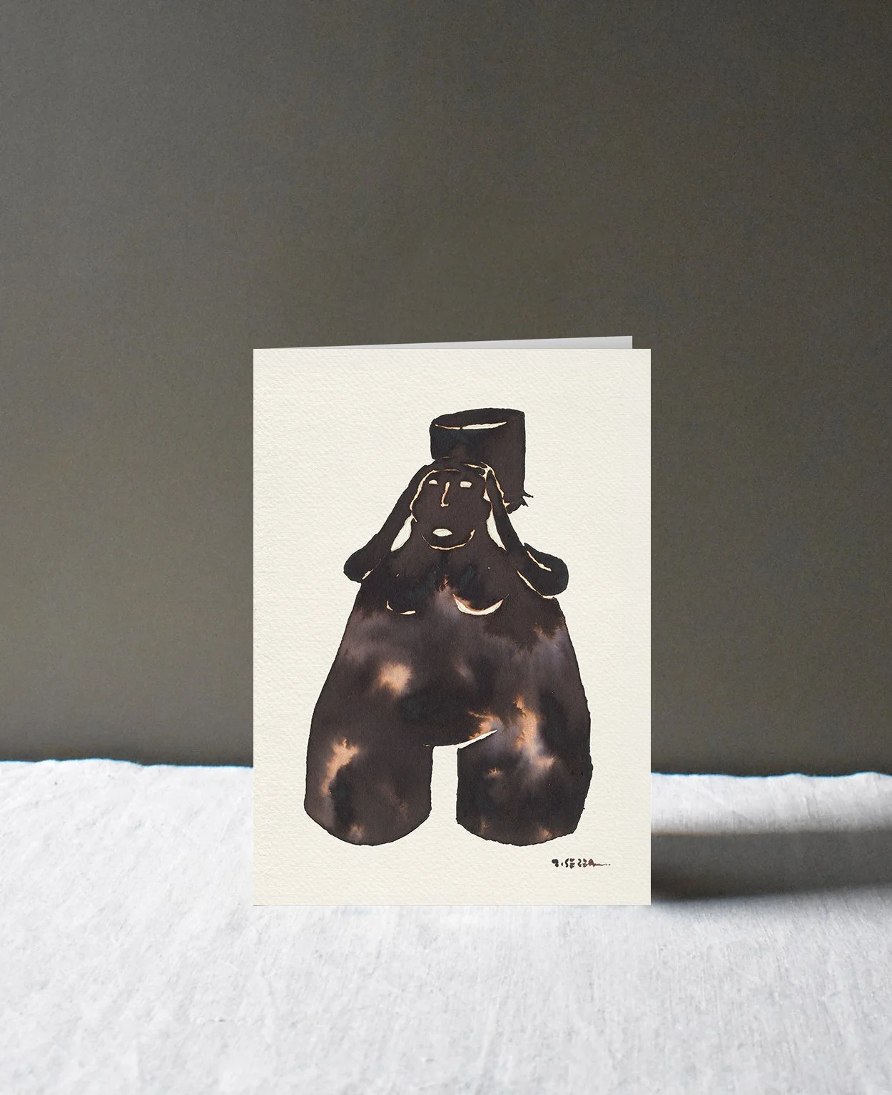 Woman, Greeting Card